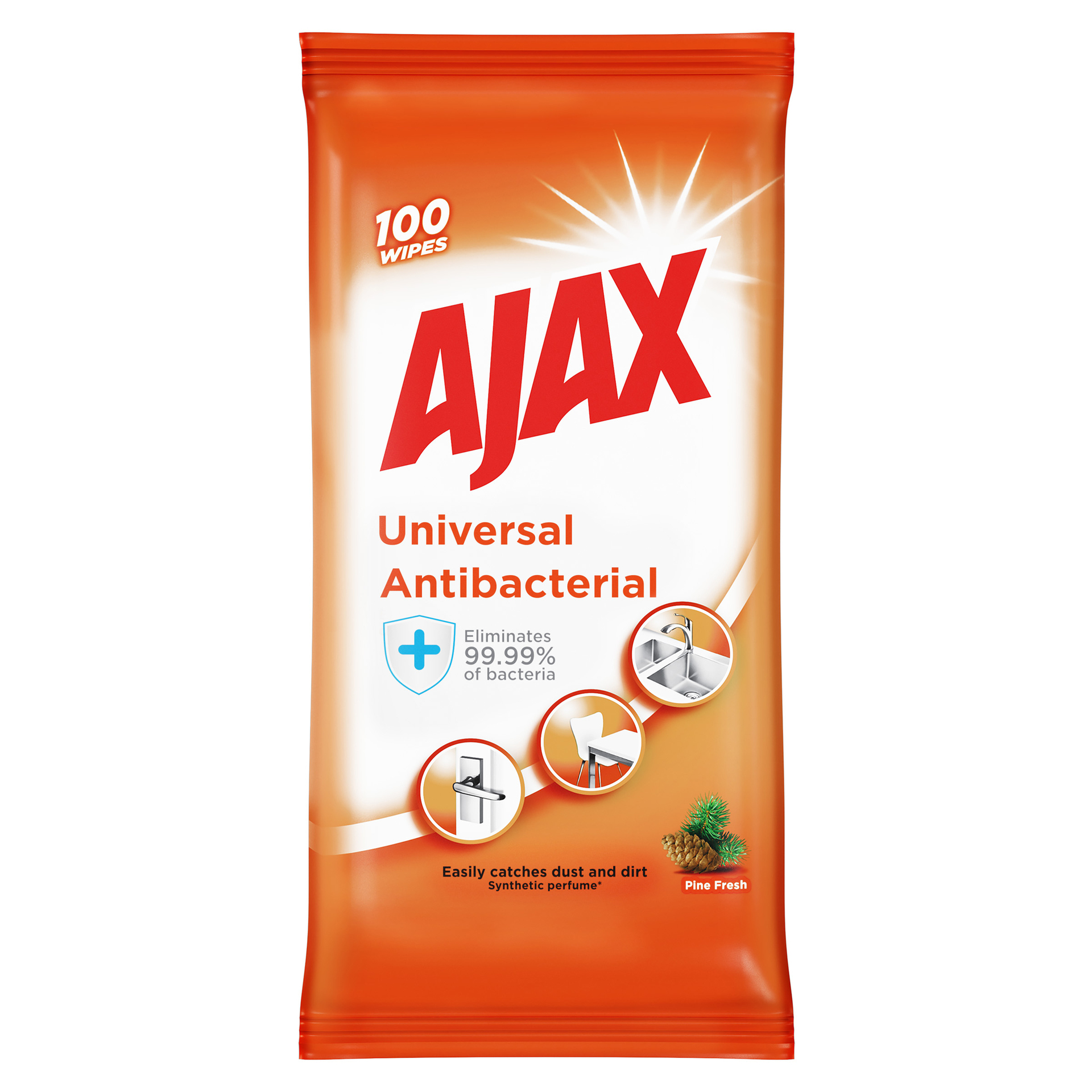 [8564102] Ajax Wipes Universal 100/fp