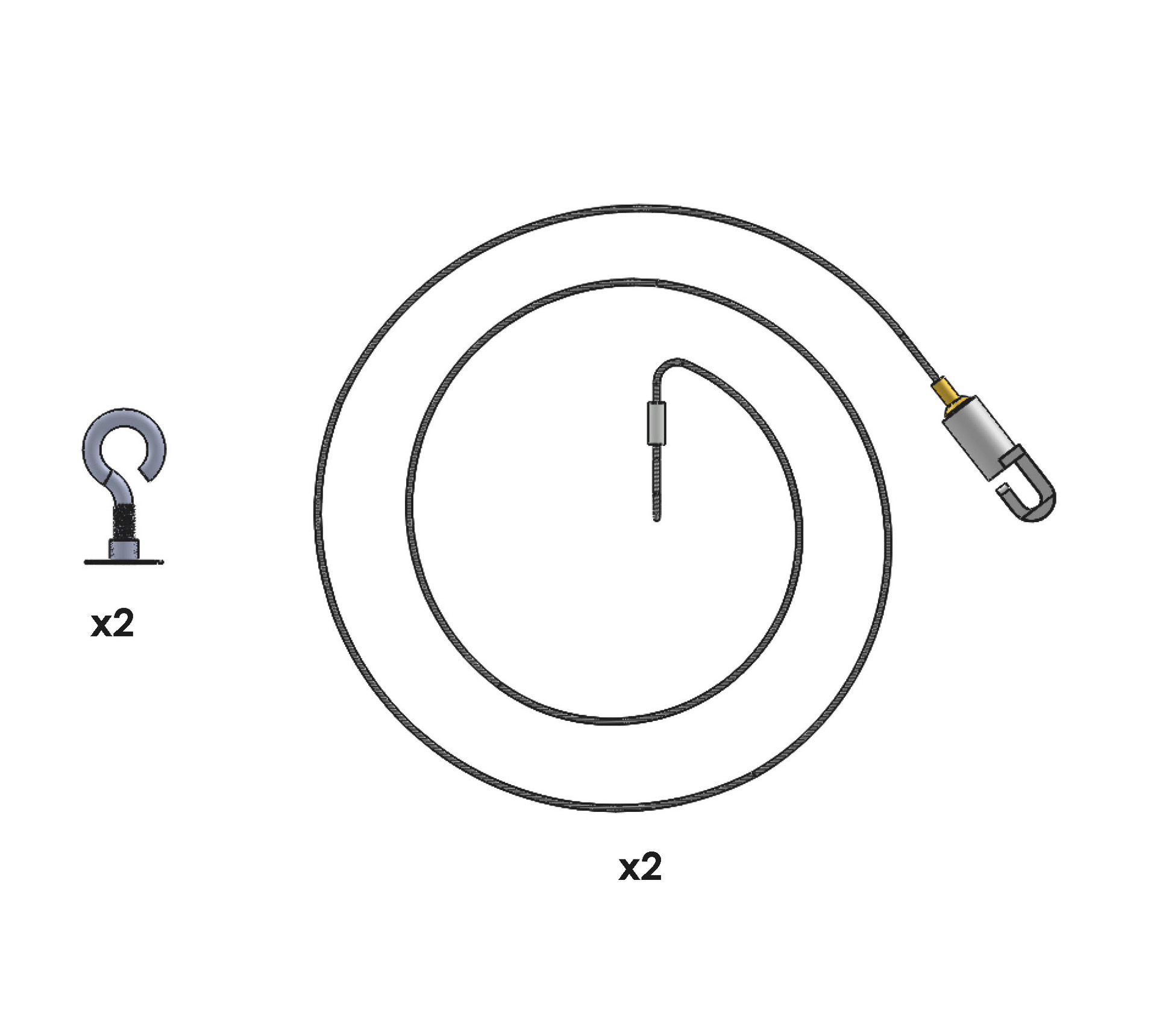 [8563453] Vajerupphängning till skena 2-