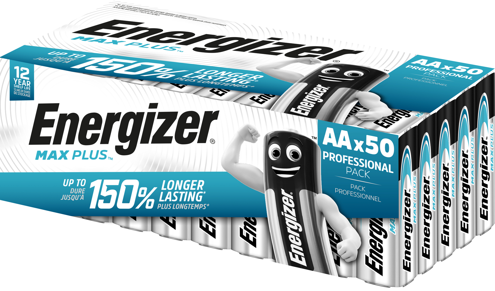 [8565197] Batteri Max Plus Alk AA 50p