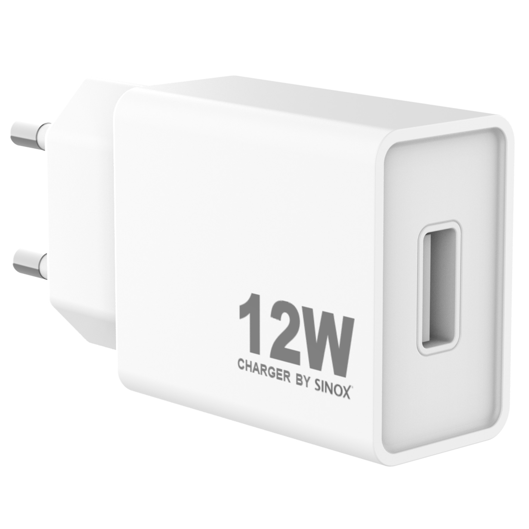 [8565237] USB-A laddare 12W. Vit