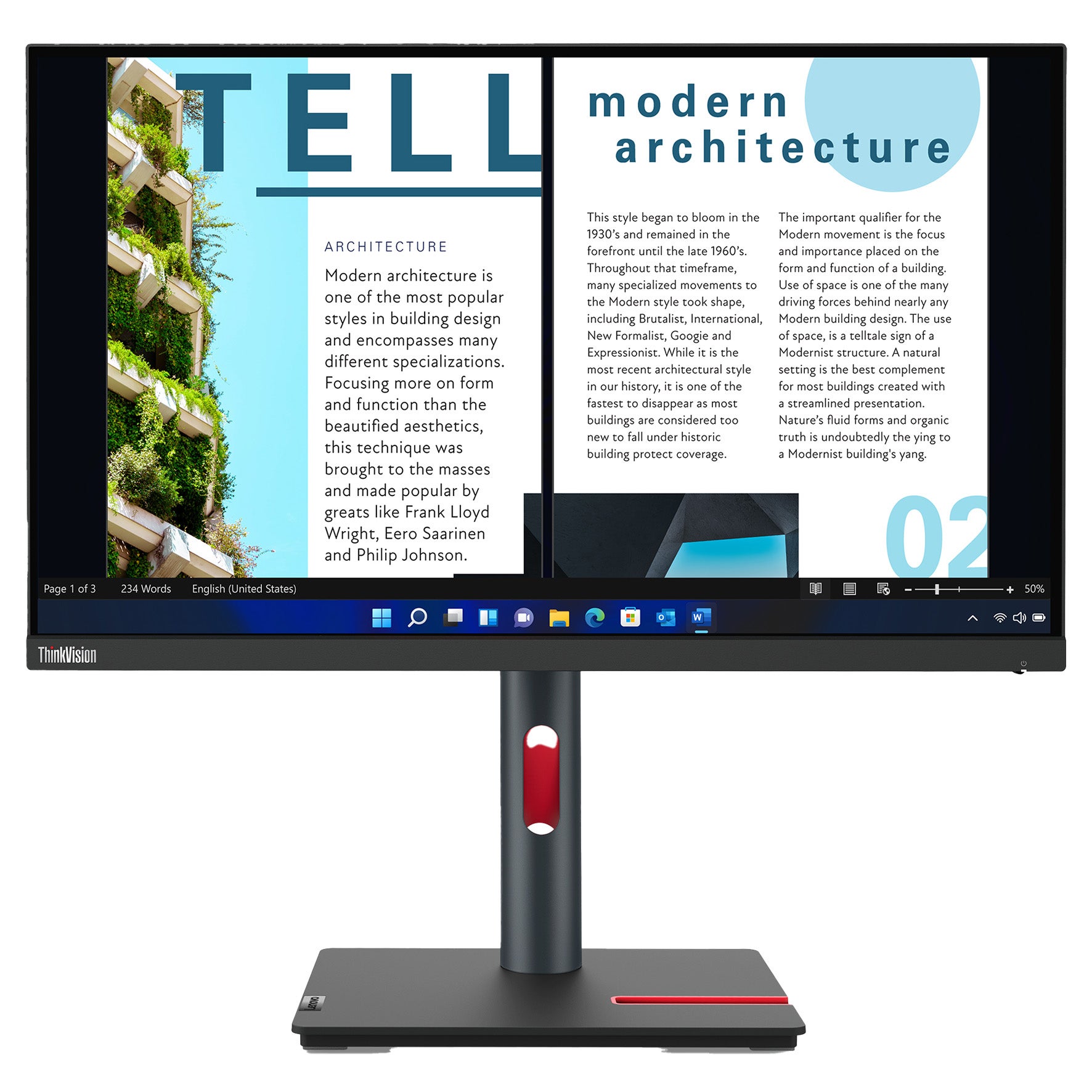 [8565924] Bildskärm ThinkVision T32h-30 32"