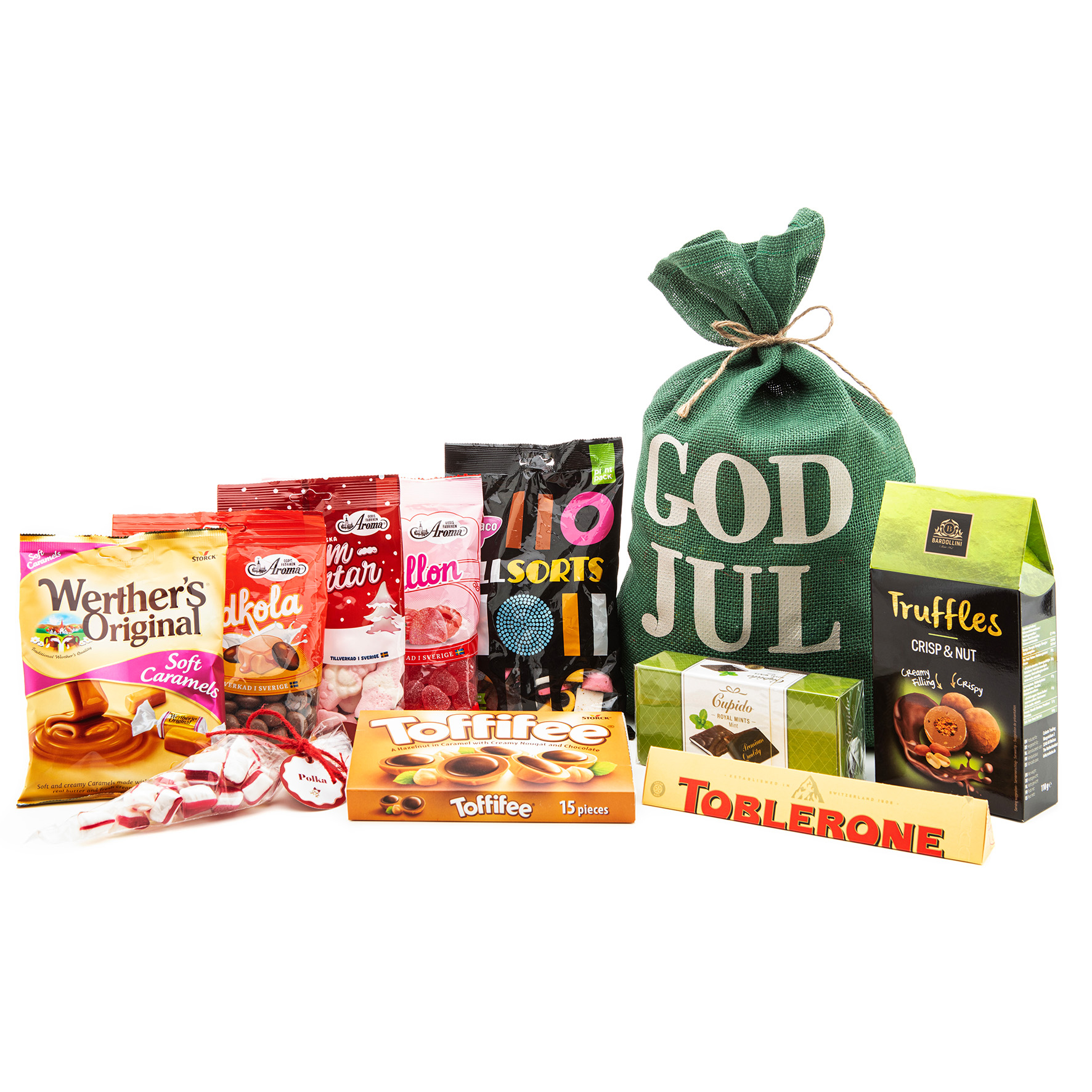 [8565988] Julsäck grön 1655g