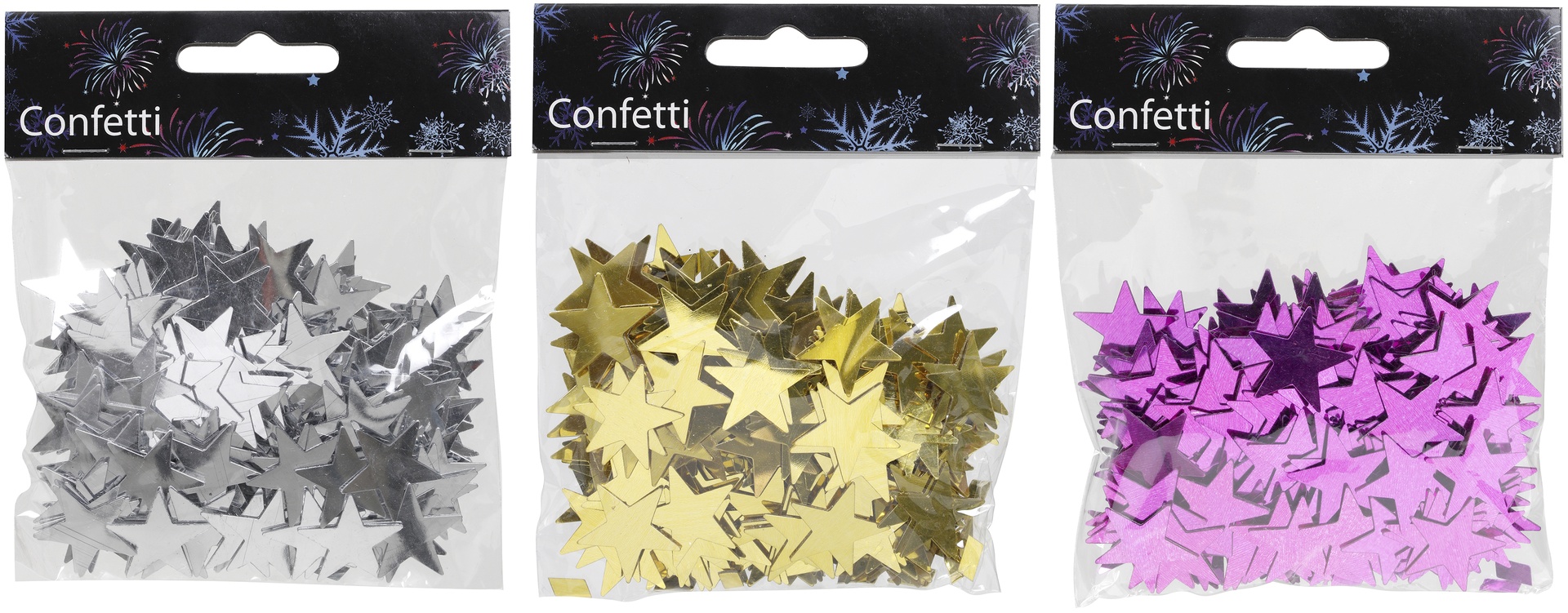 [8564412] Bordsconfetti stjärnor sort