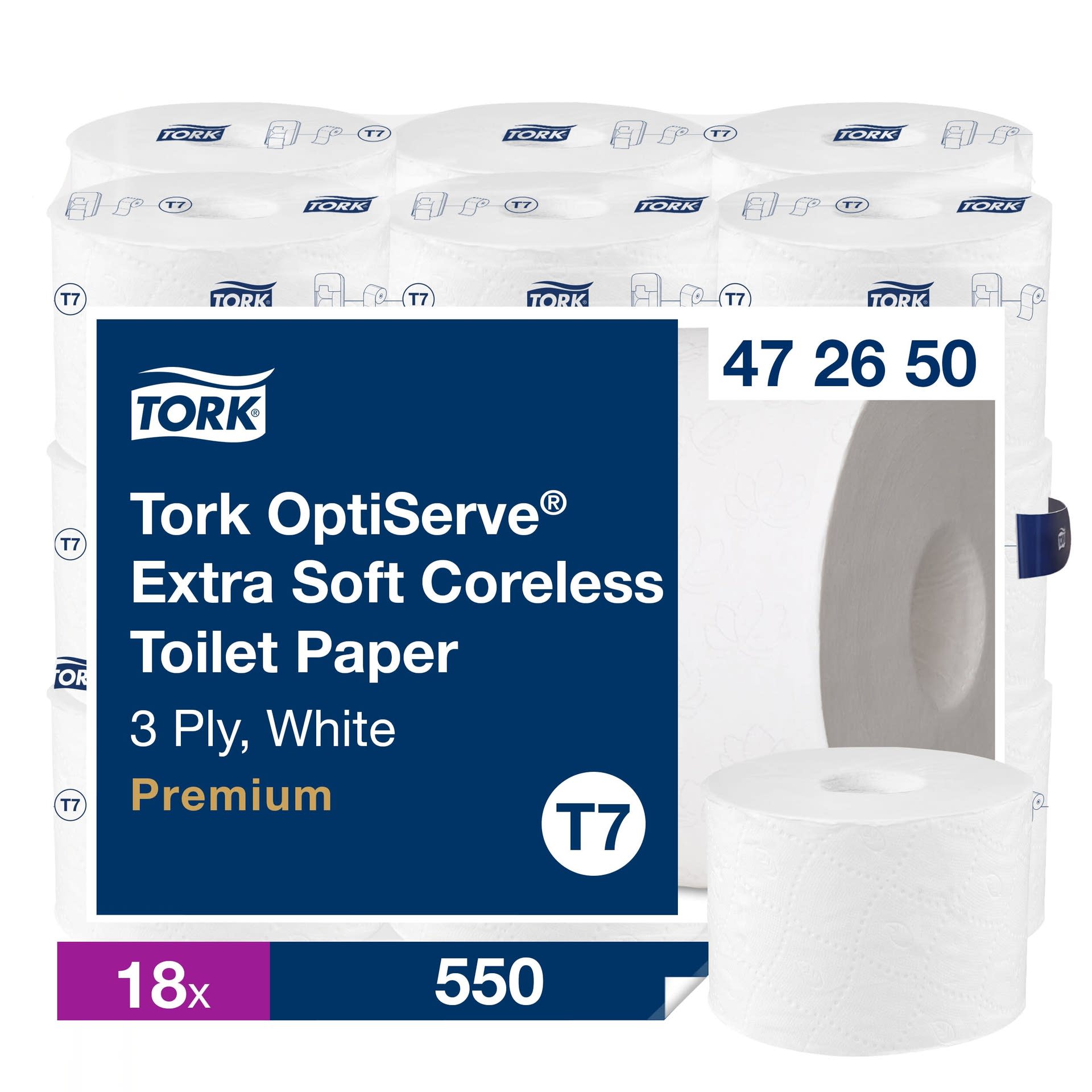 [8566425] Toalettpapper OptiServe® Coreless Extra mjukt Premium T7