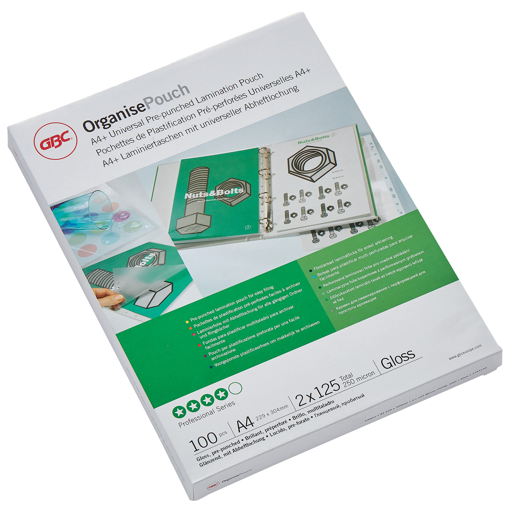 [8566536] Laminat A4 125mic m/hå 100/fp