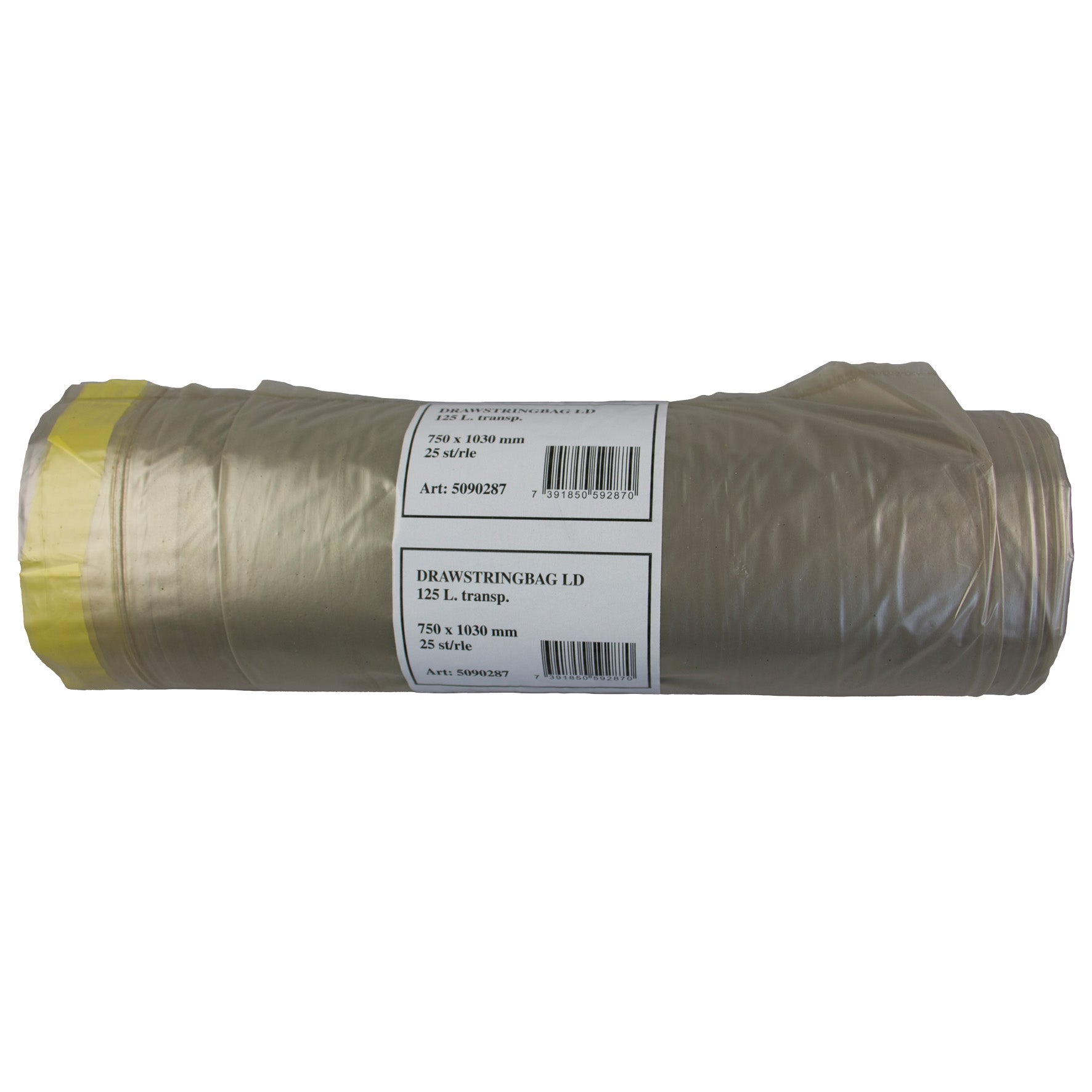 [8566564] Sopsäck PolyREG Drawstring 125 liter 750x1030 mm transparent 6x25 st