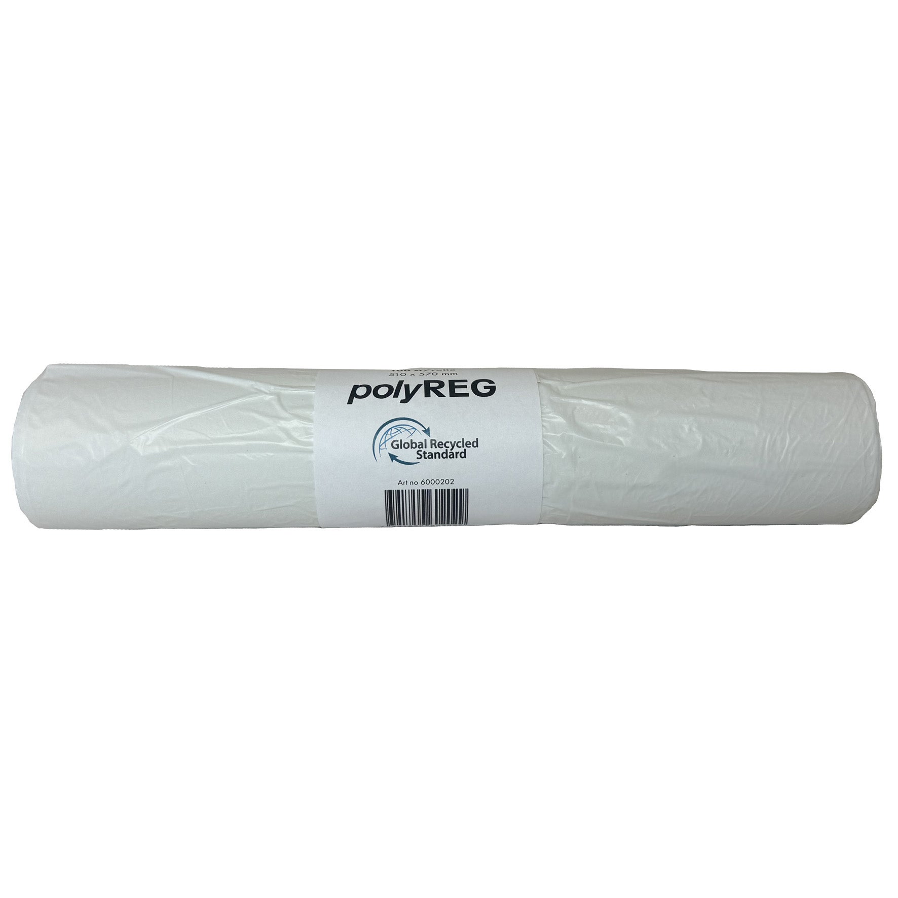 [8566588] Papperskorgspåse PolyREG GRS 30 liter 510x570 mm vit 10x100 st