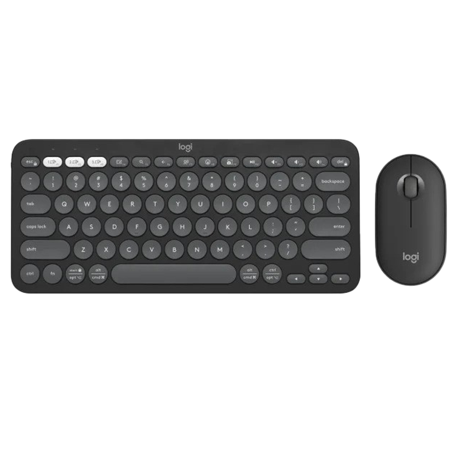 [8566727] Tangentbord Mus Pebble 2 trådl