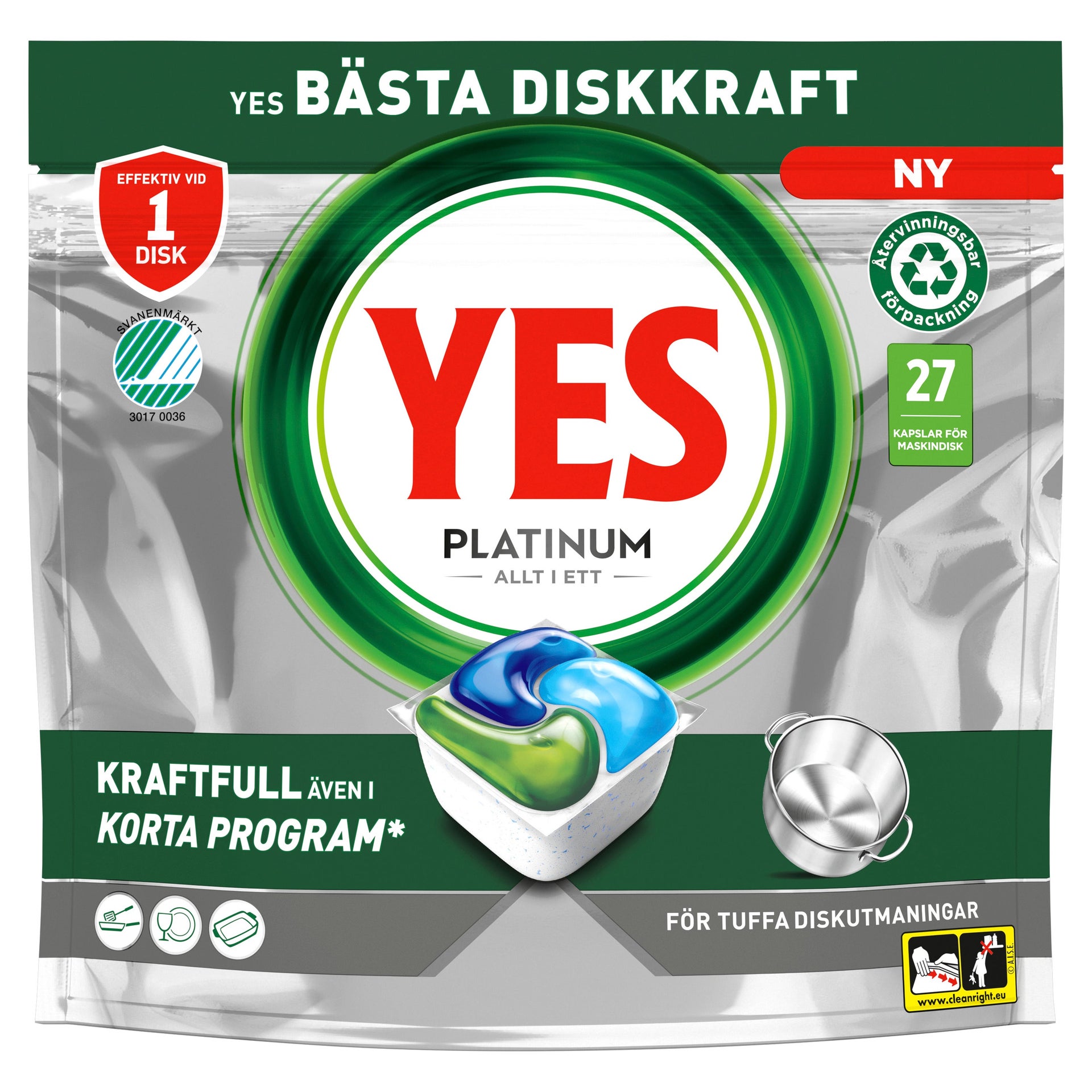 [8564588] Maskindisk YES Platinum 27