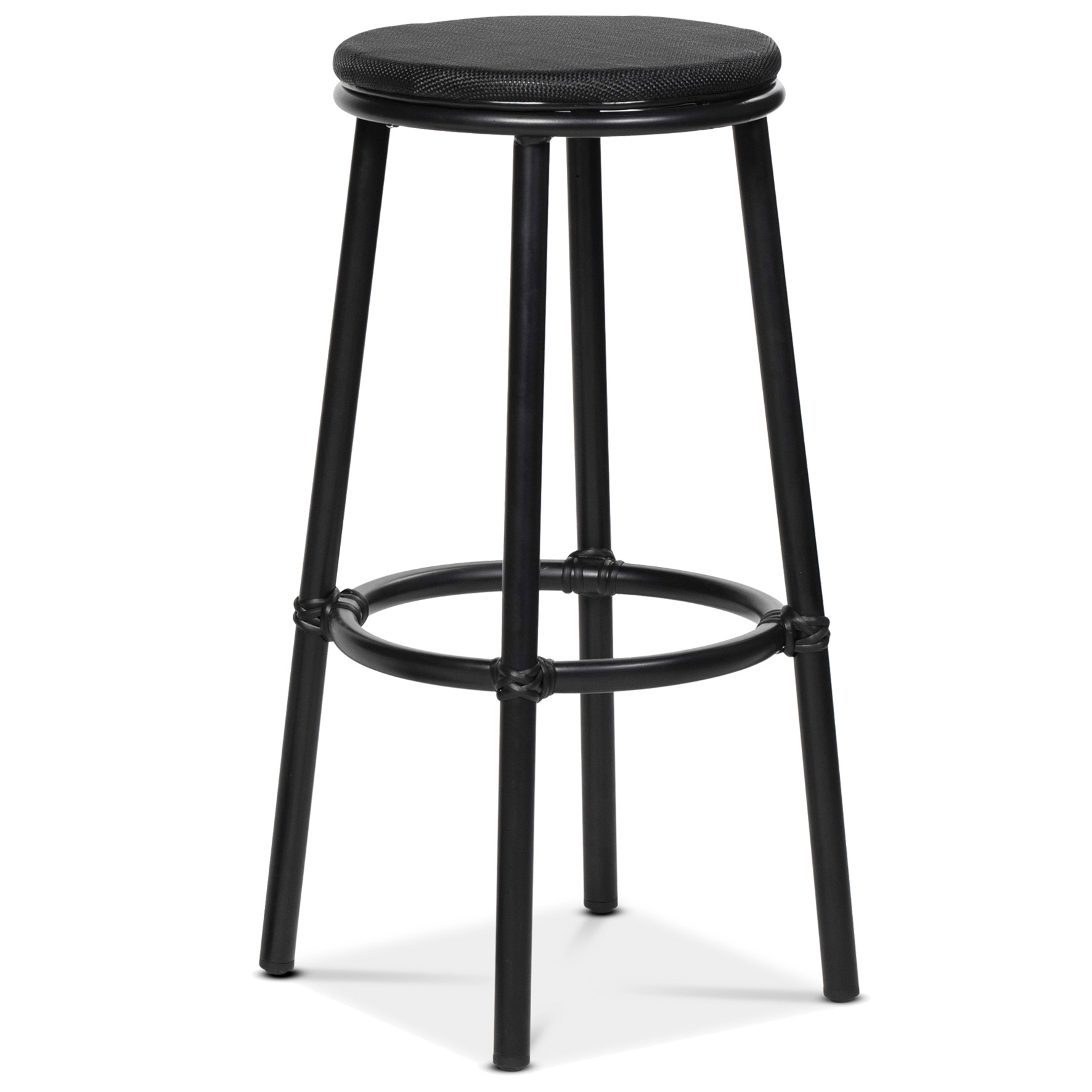 [8566933] Pall bar Grasse, Svart textel.