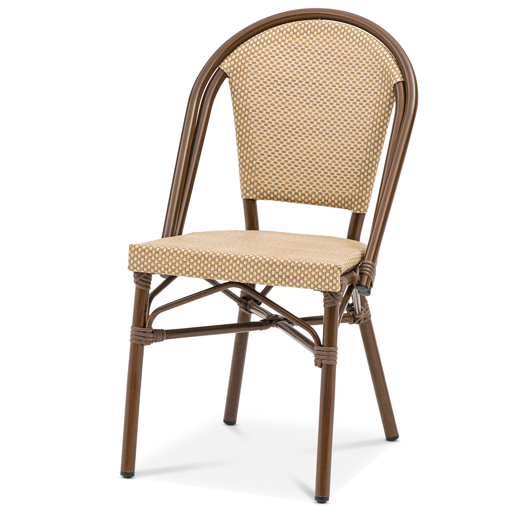 [8566948] Stol Menton, Brun/natur textel