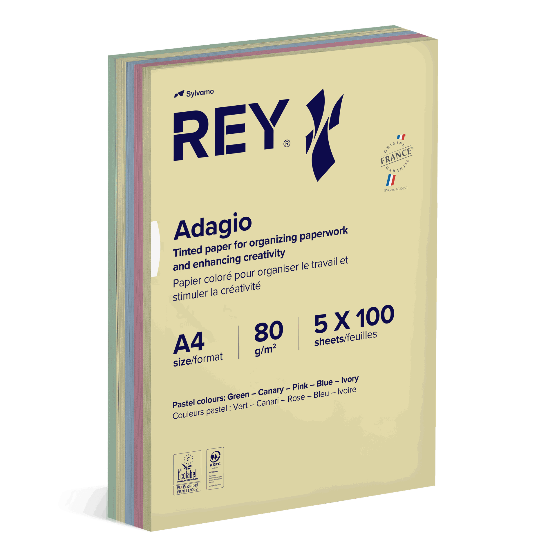 [1619601] Papper A4 80g pastel 500/fp