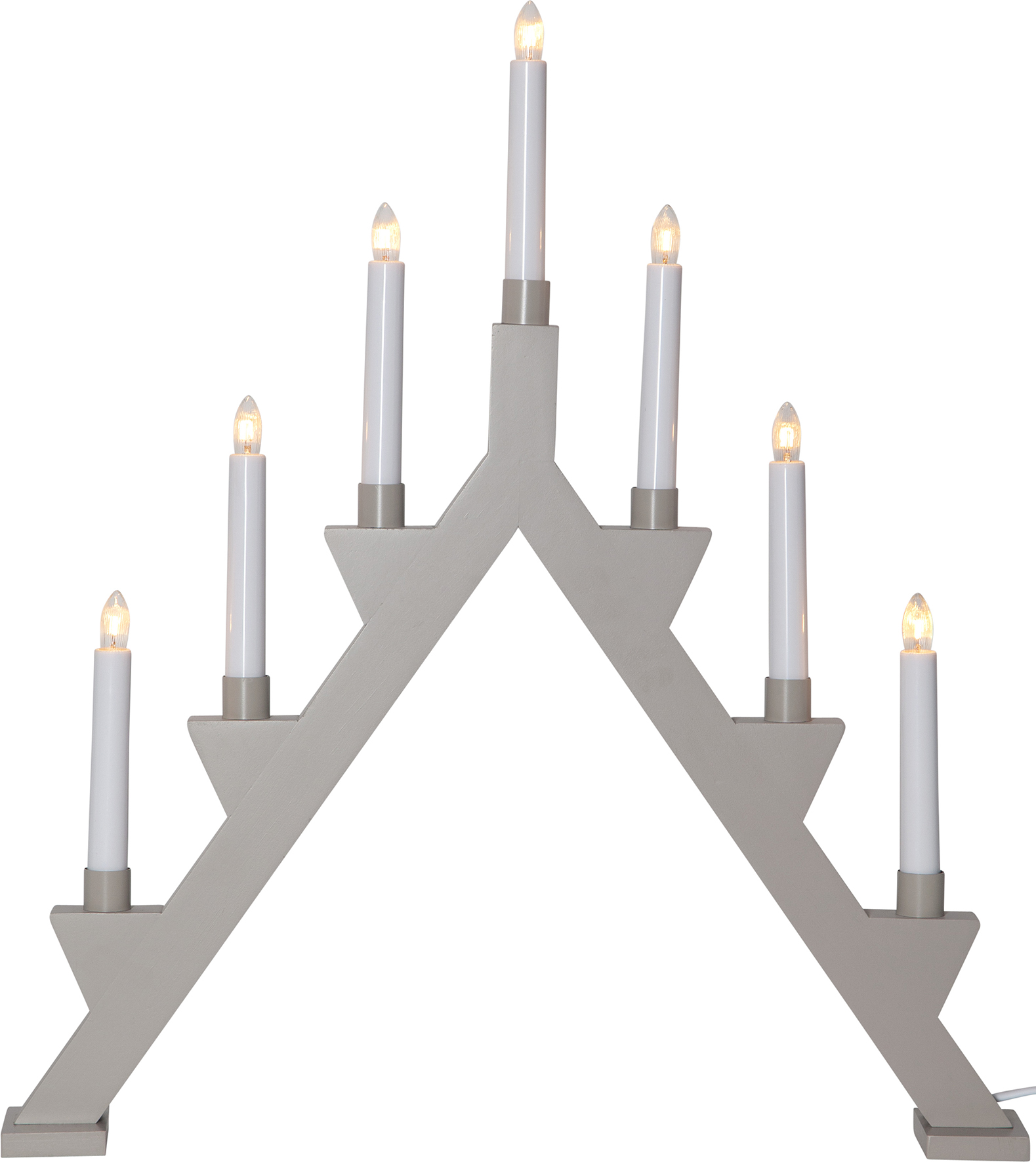 [8551895] Ljusstake Zack Ljusgrå