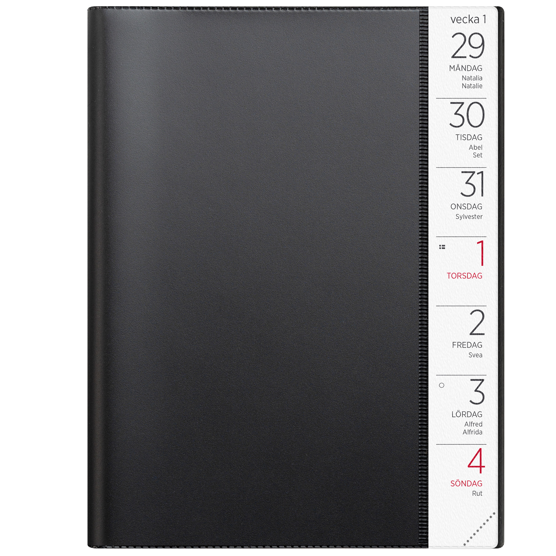 [61110626] Stor Veckokalender 2026 svart