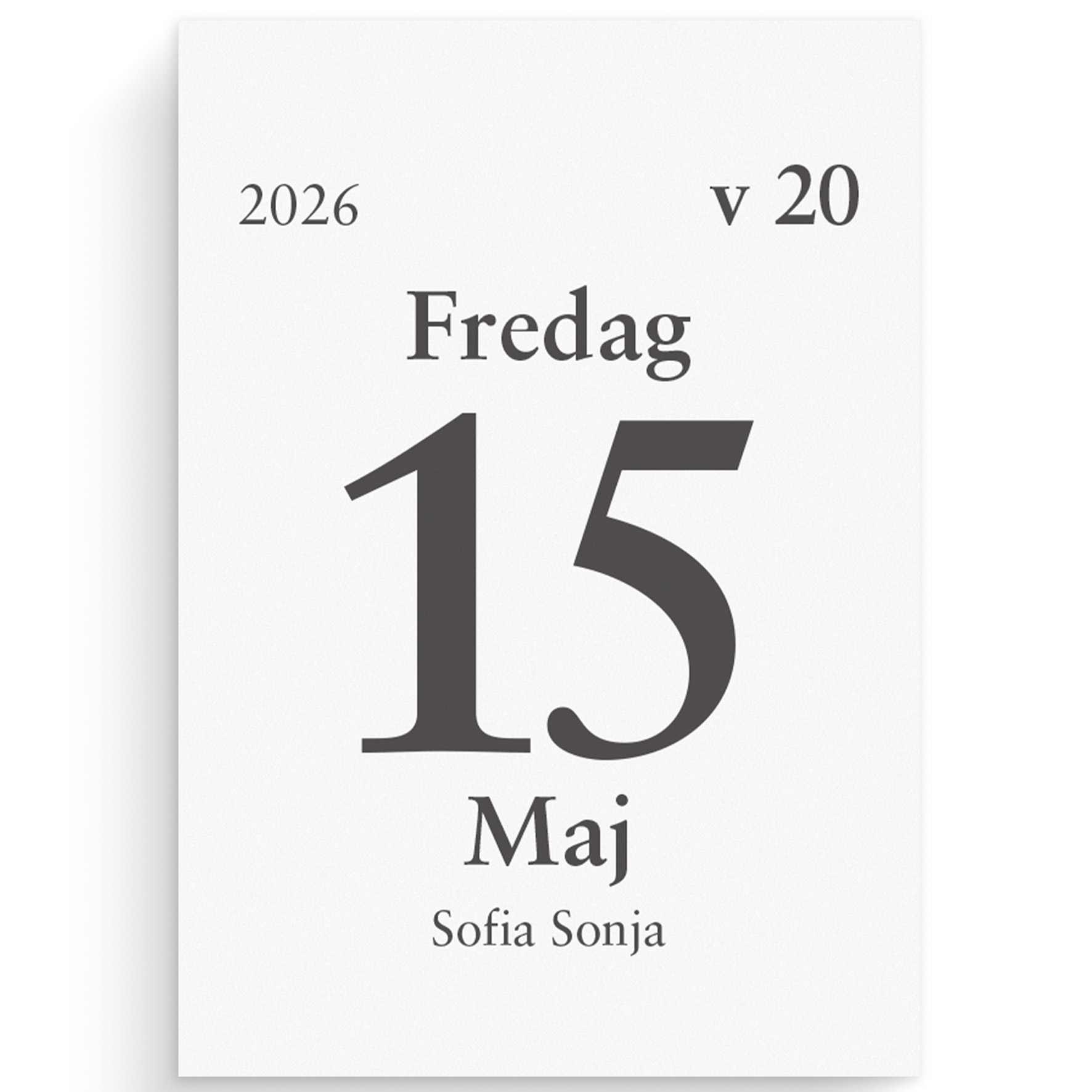 [61522126] Dagblock 75x107mm 2026