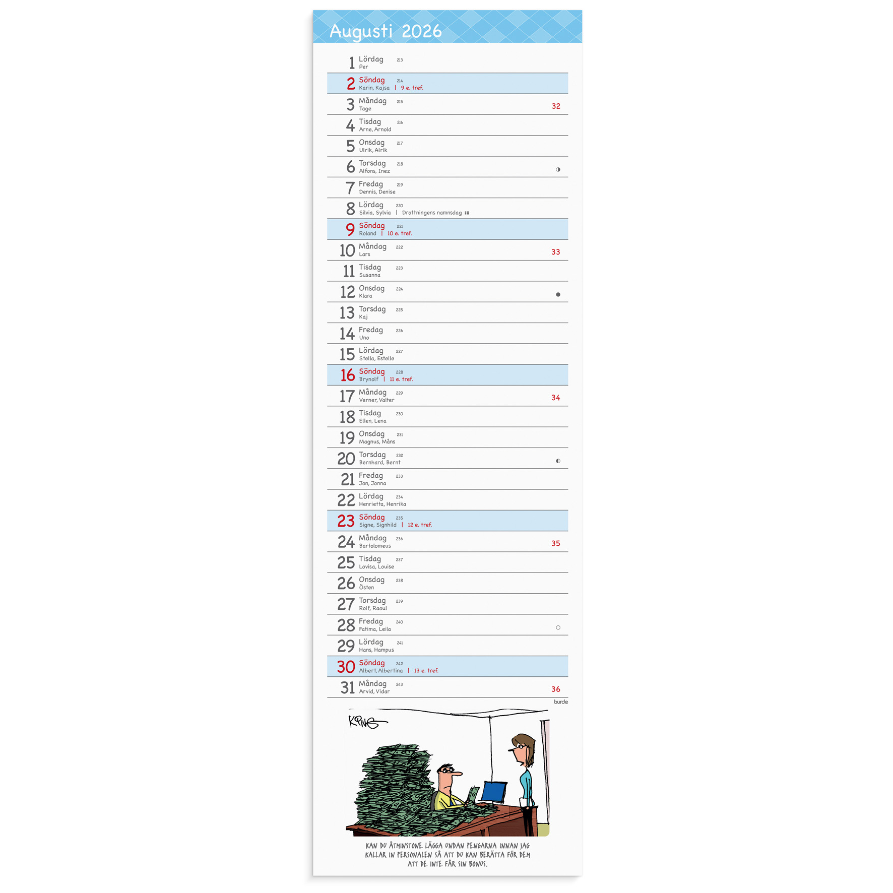 [61156426] Stor Bordskalender 2026 Humor