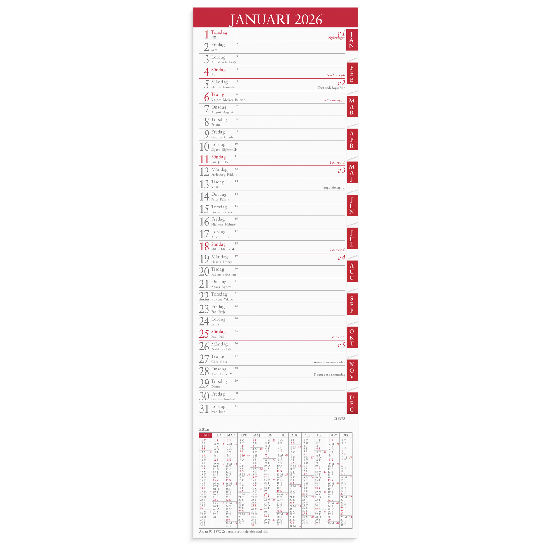 [61157226] Stor Bordskalender 2026 flik