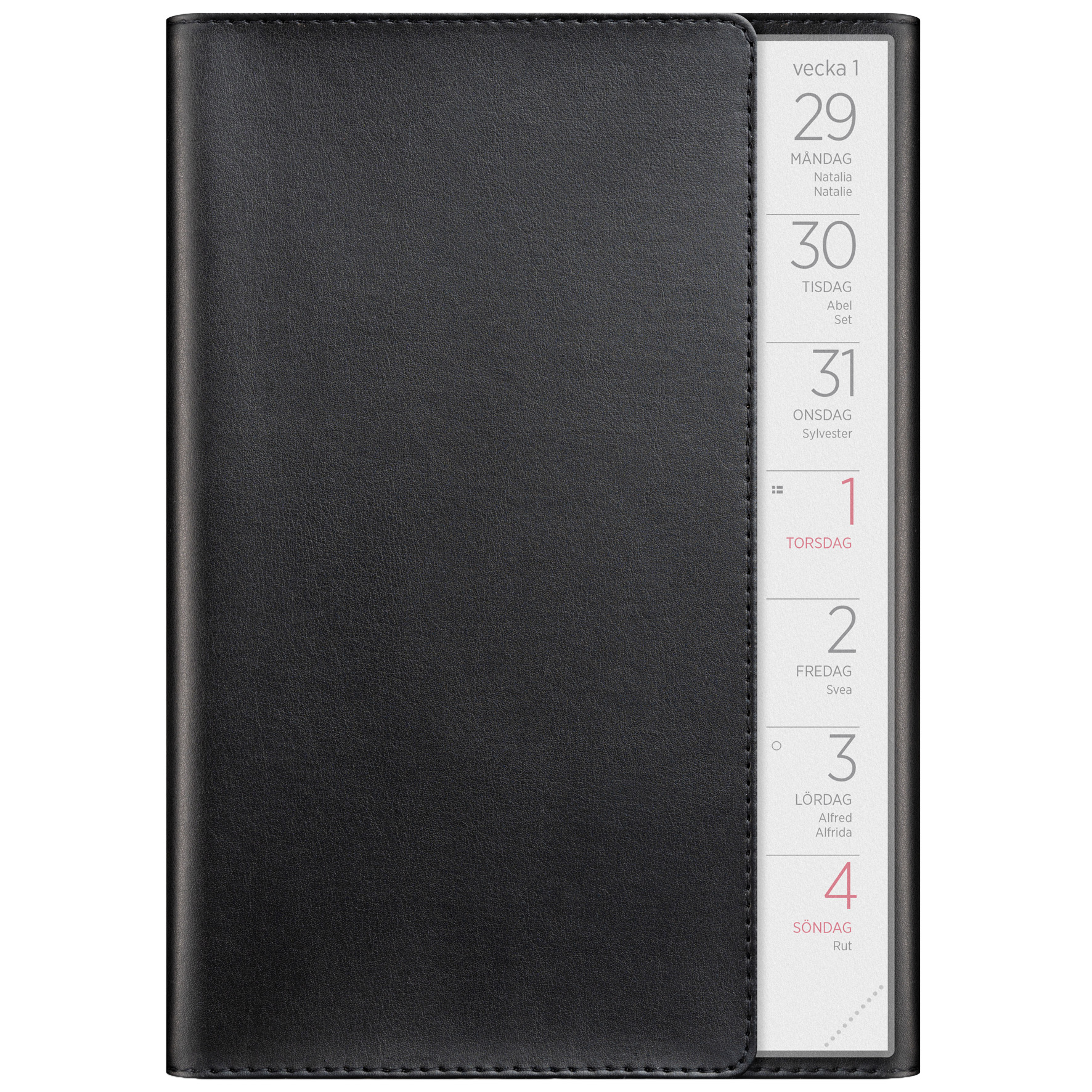 [61110726] Stor Veckokalender 2026 svart