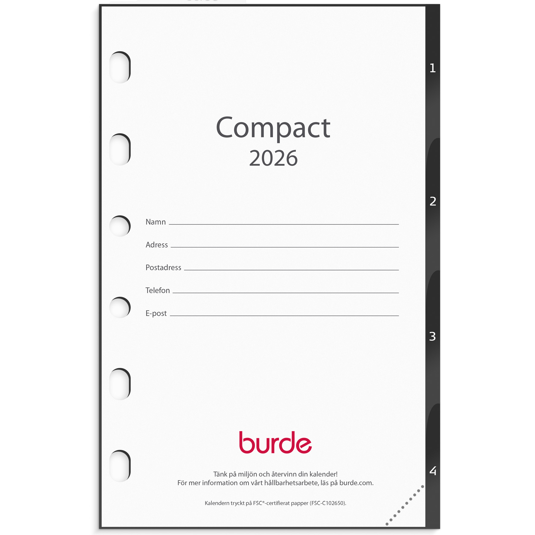 [61420026] Kalender 2026 Compact grund