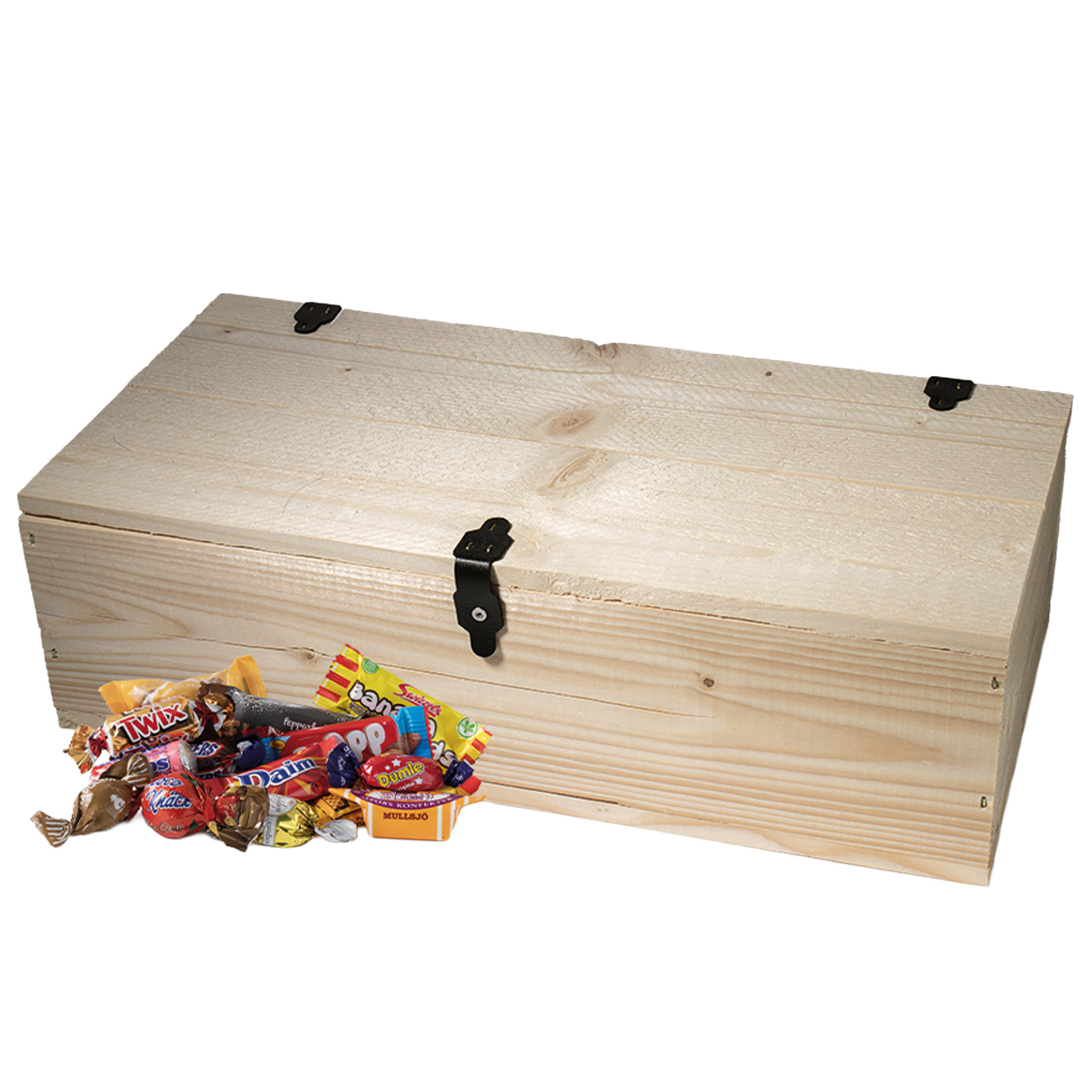 [8567253] Trälåda m inslaget godis 2000g