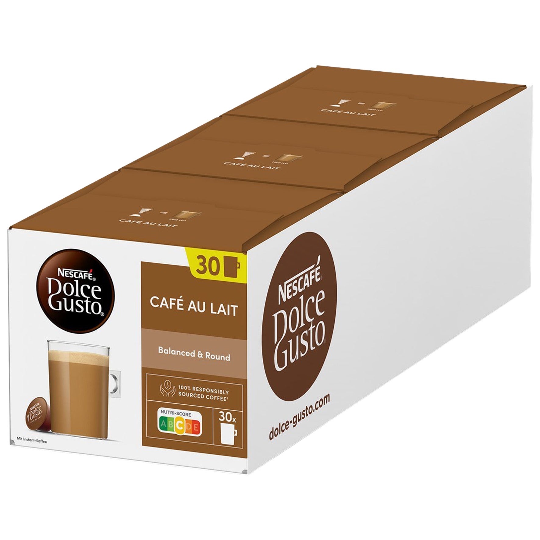 [8567328] Kaffekapsel Nestlé Dolce Gusto Café Au Lait 30-pack