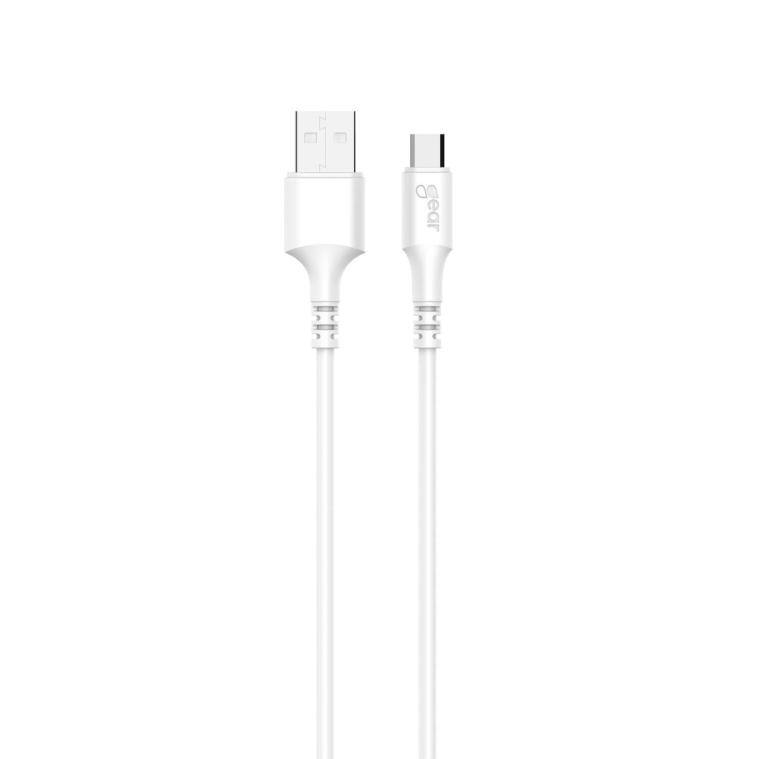 [8568042] Laddkabel MicroUSB till USB-A 2 m vit