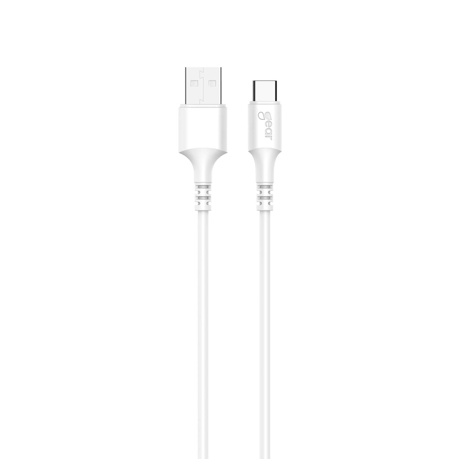 [8568043] Laddkabel USB-A till USB-C 2.0 1 m vit 