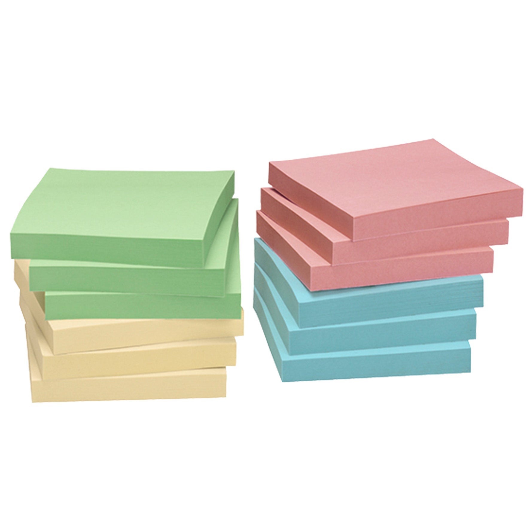 [2631375] Notisblock Recycled 75x75 mm pastell 12-pack