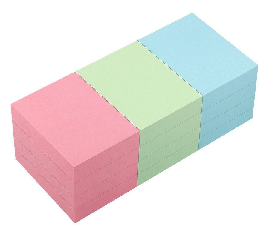 [2631386] Notisblock Info Inspiration 40x50 mm pastell 12-pack