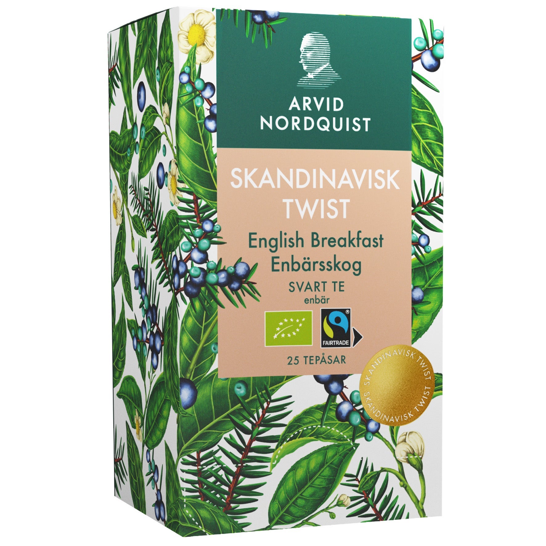[8566912] Te Eko English Breakfast Enbärsskog svart te 25 st/fp