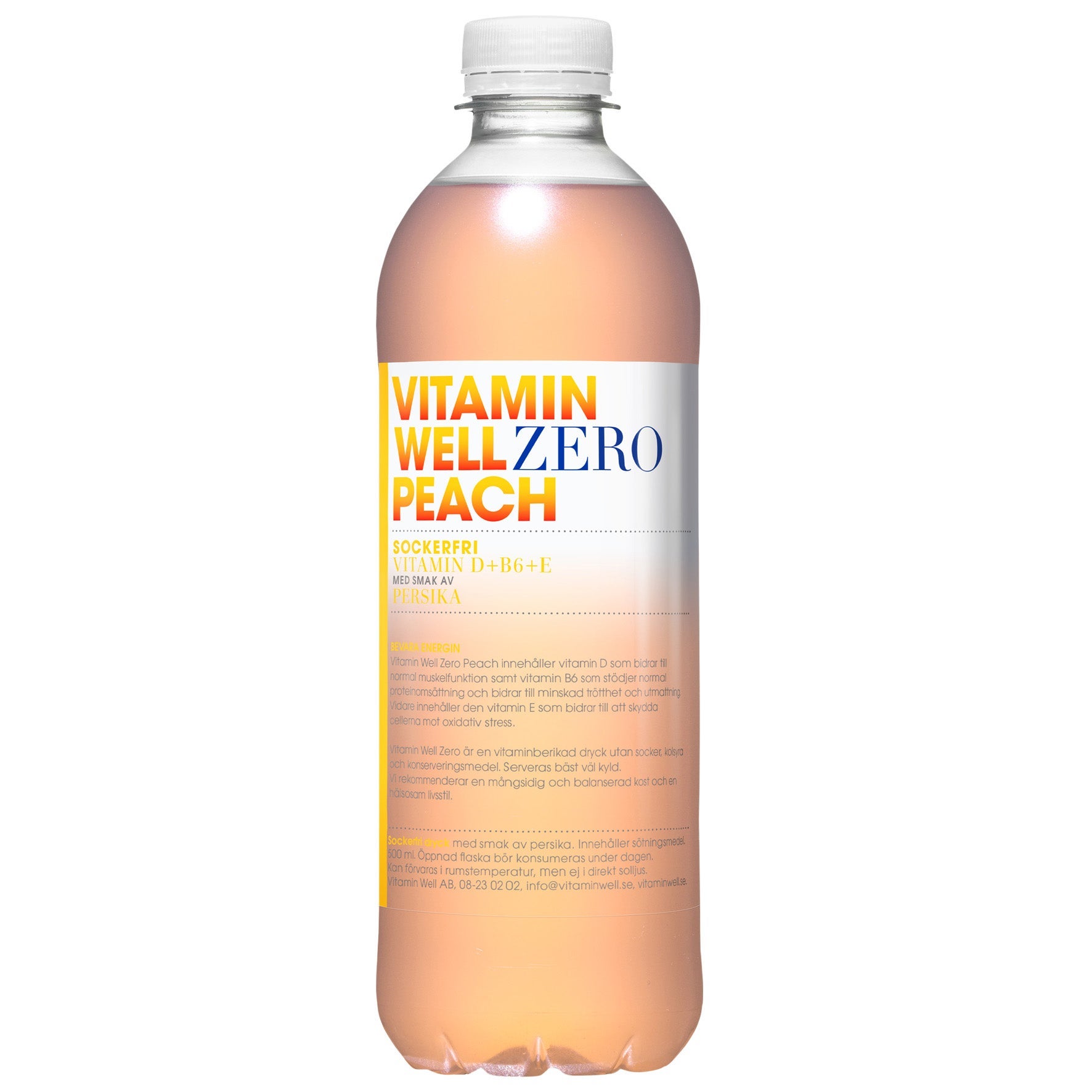[8568232] Vitamin Well Zero Peach Zero 50 cl inkl pant