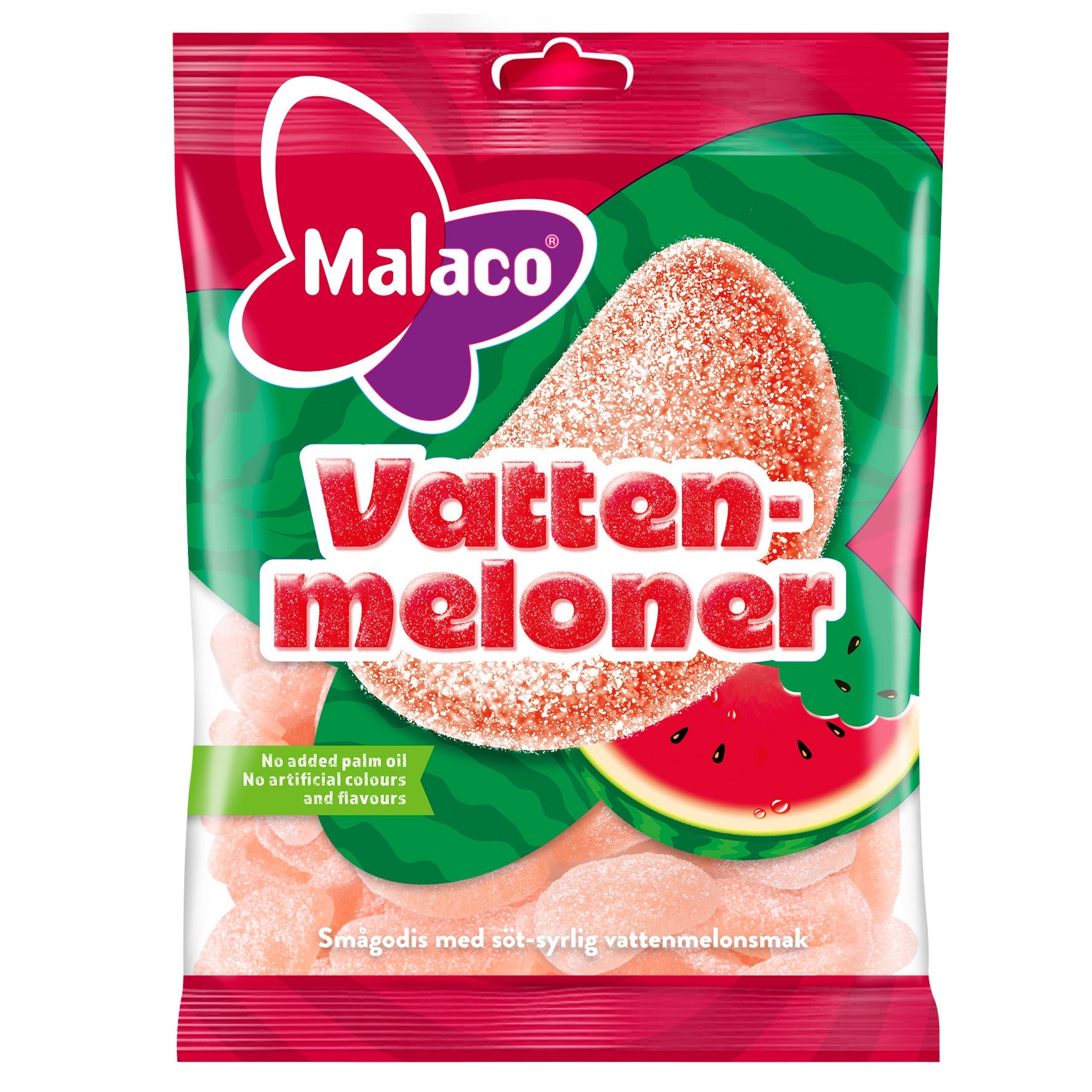 [8568328] Godis Malaco Vattenmelon 28x90 g