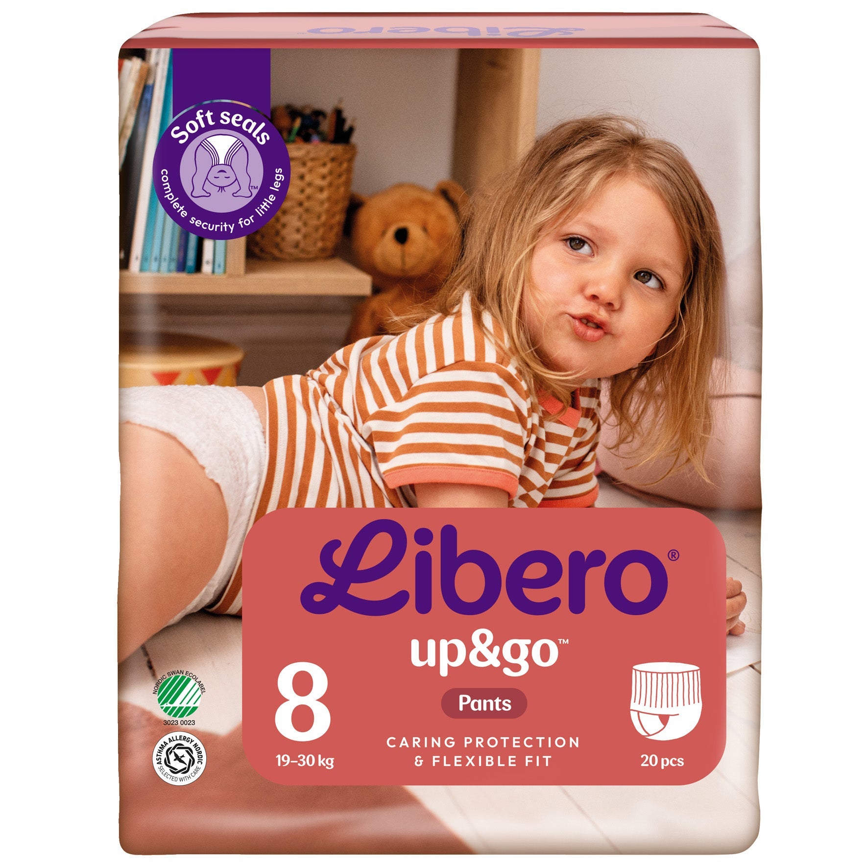 [8568465] Blöjor Libero Up&Go 8, 19–30 kg 20-pack