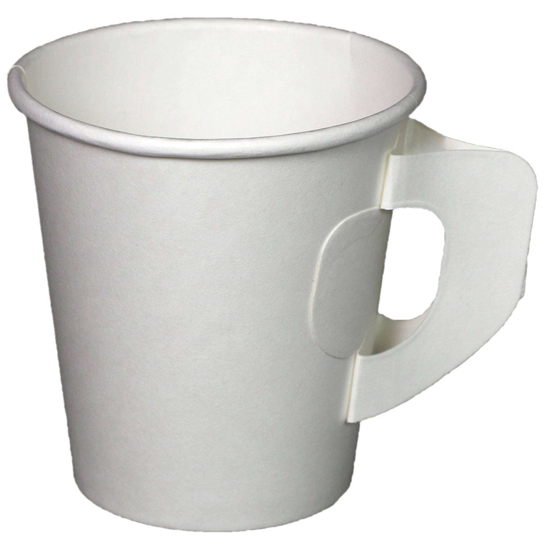 [8567705] Pappersmugg/bägare med öra 18 cl 50-pack