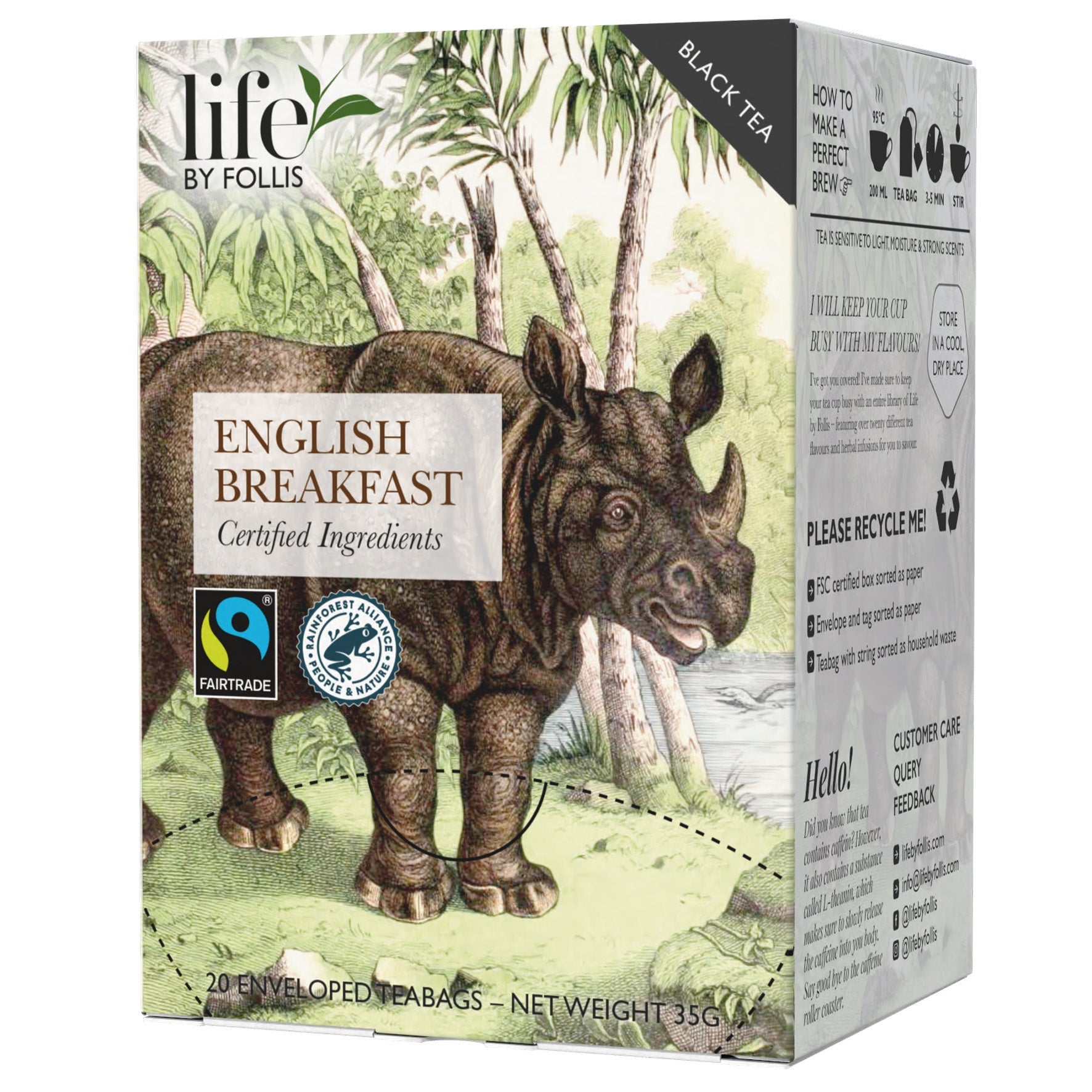 [8568395] Te English Breakfast Life by Follis 20-pack