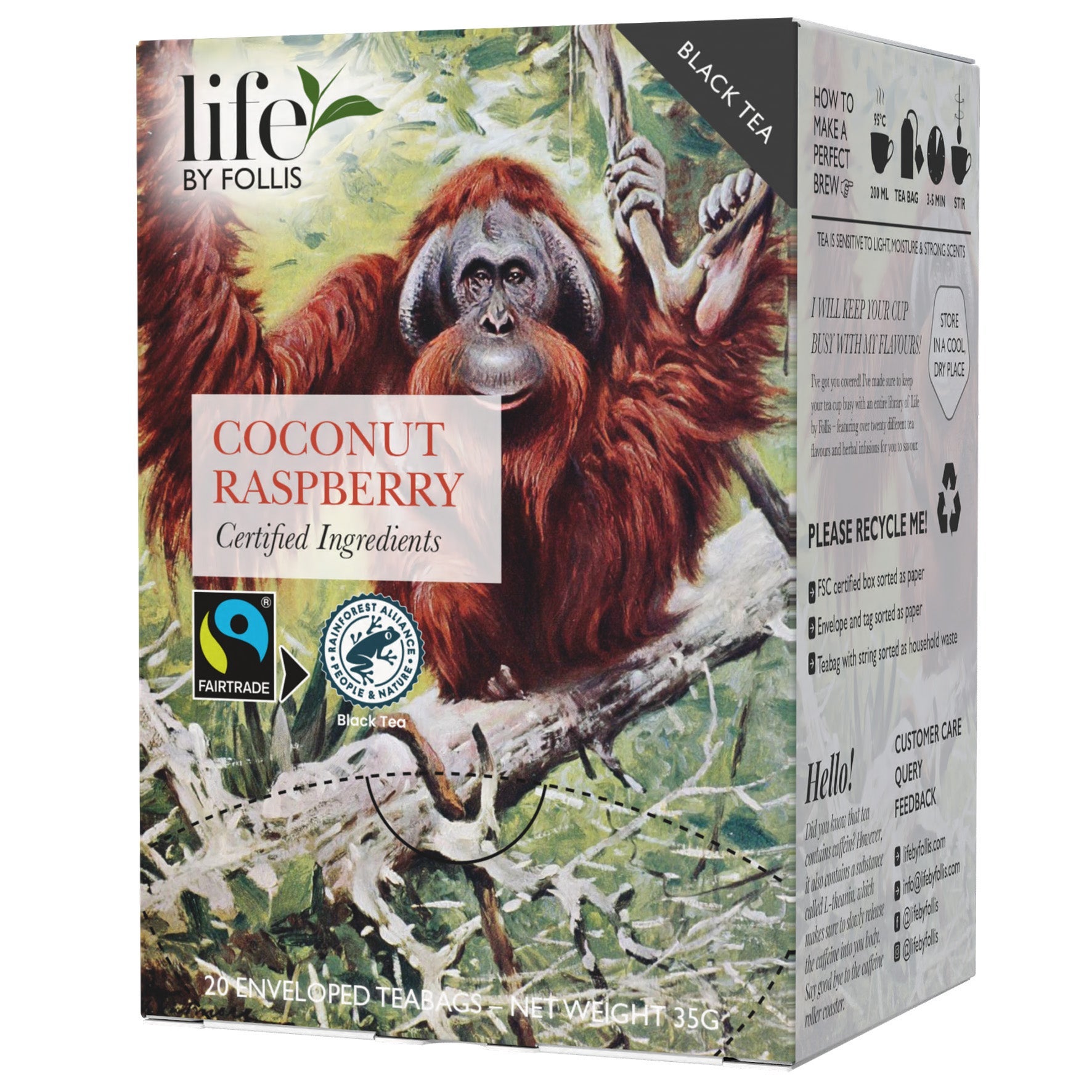 [8568397] Te Coconut Raspberry Life of Follis 20-pack