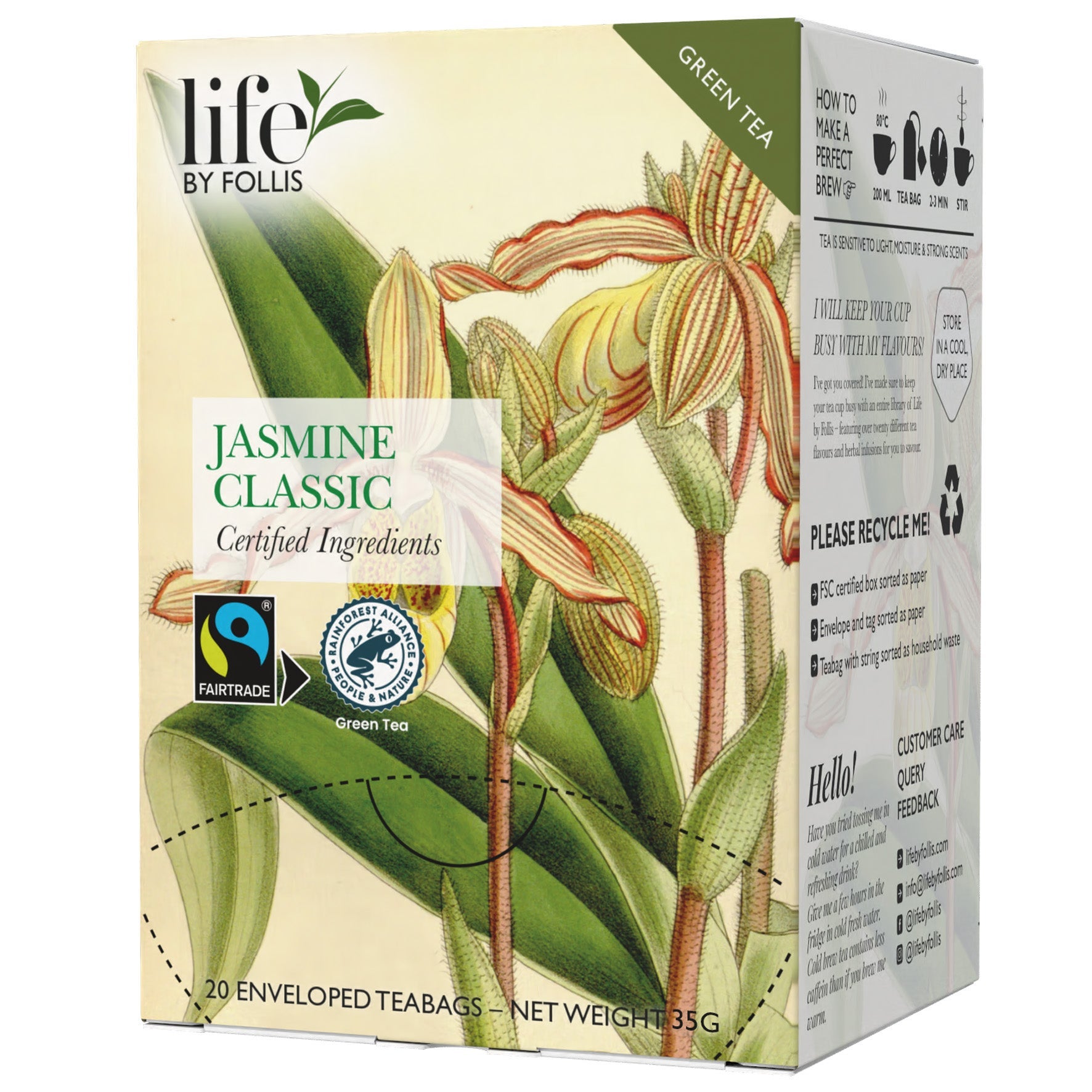 [8568398] Te Jasmine Classic Life by Follis 20-pack