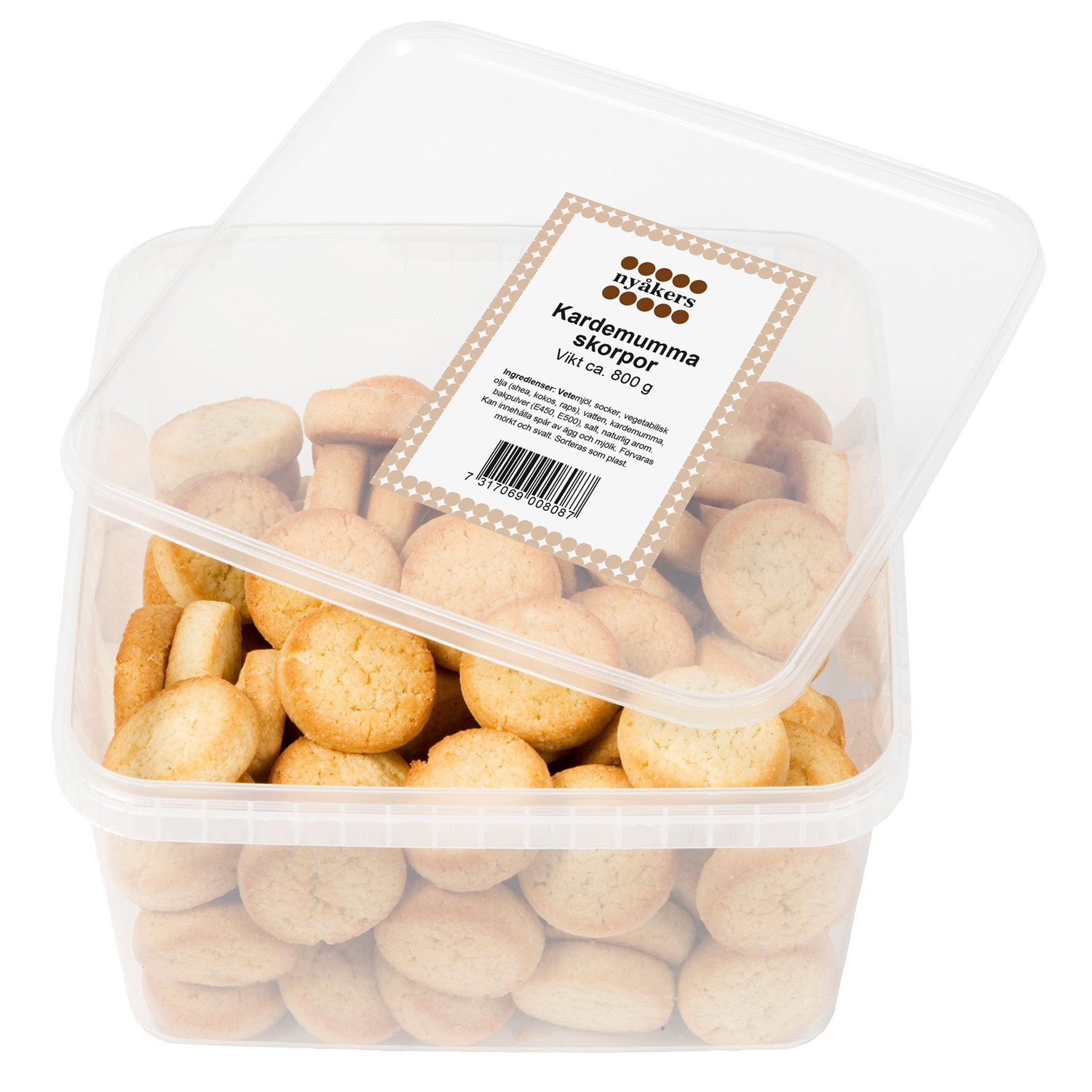 [8567935] Kardemummaskorpor Nyåkers 800 g