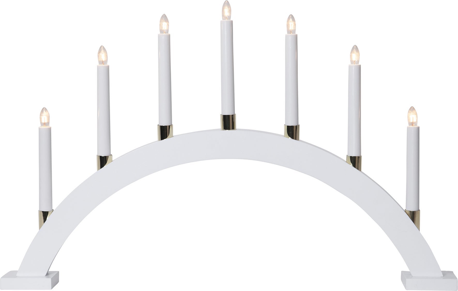 [8559748] Ljusstake Gillian vit