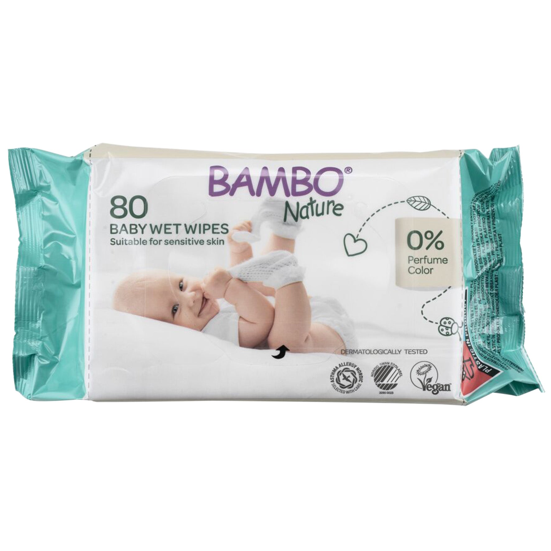 [8568402] Våtservetter Bambo Nature 80-pack