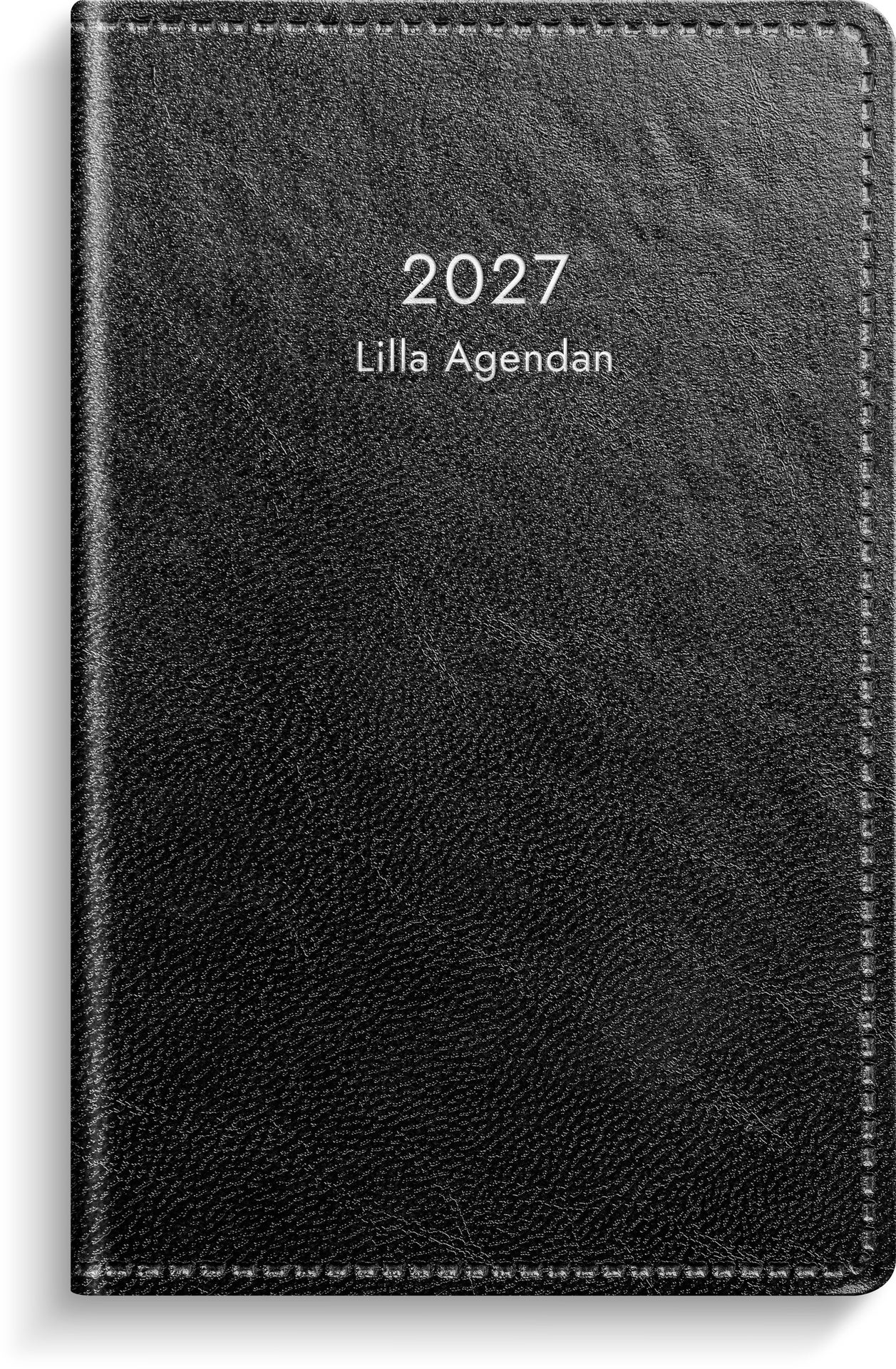 [61112827] Lilla Agendan 2027 svart konstläder Burde