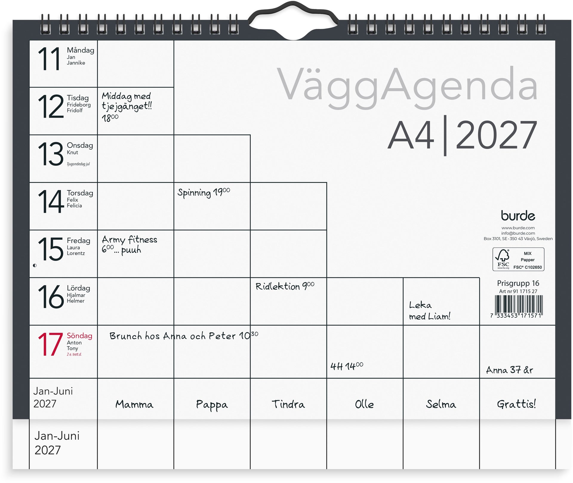 [61171527] Väggagenda 2027 A4 Burde