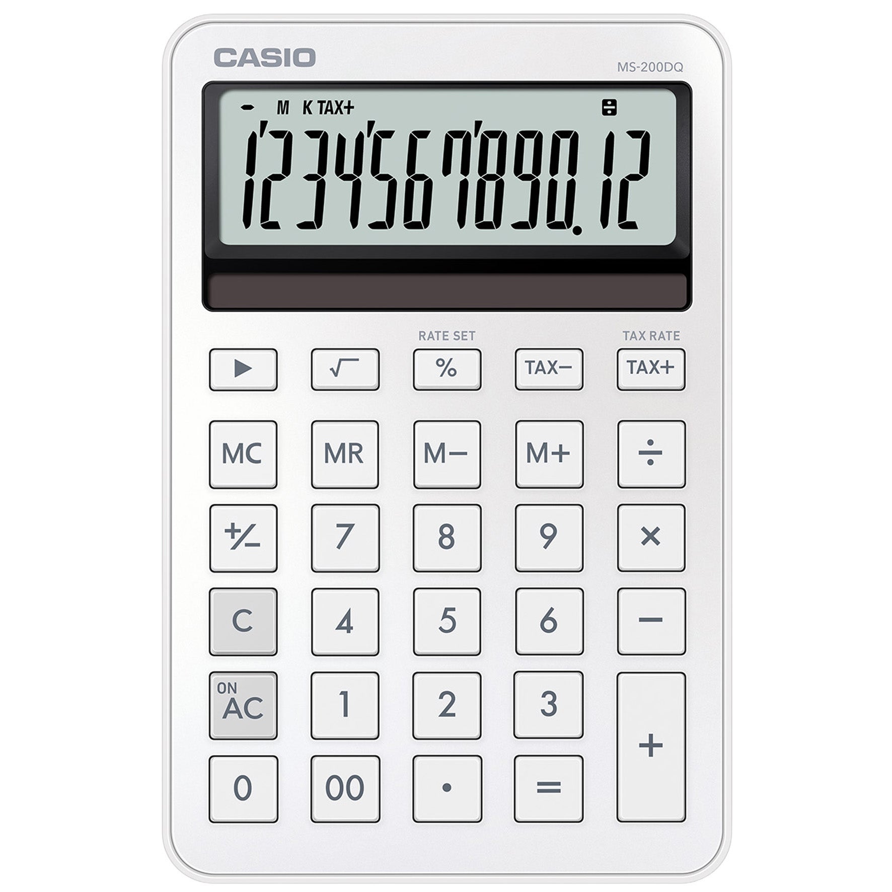 [8567869] Bordsräknare Casio MS-200DQ vit