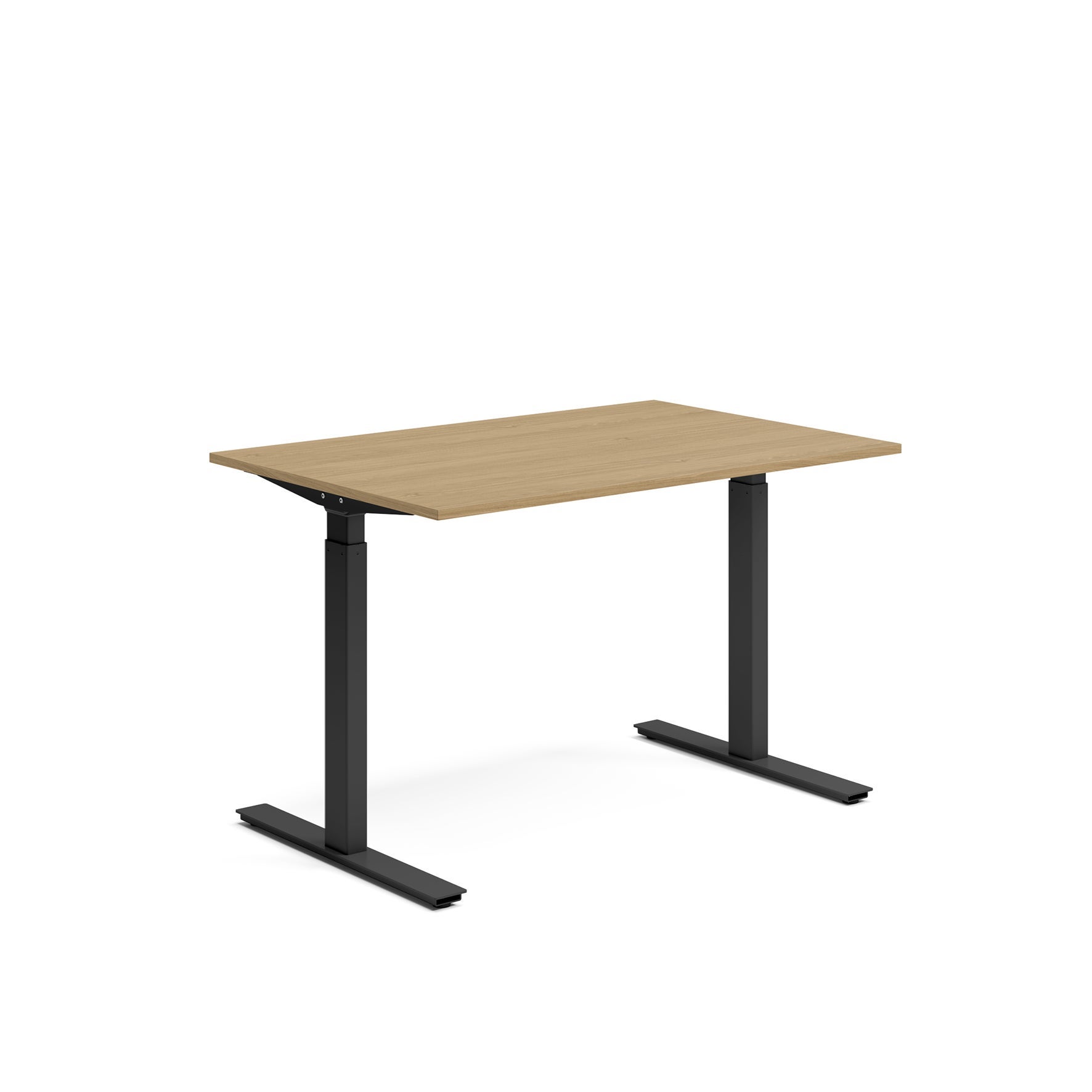 [8560775] Skrivbord el 120x80 cm Ek/Svart