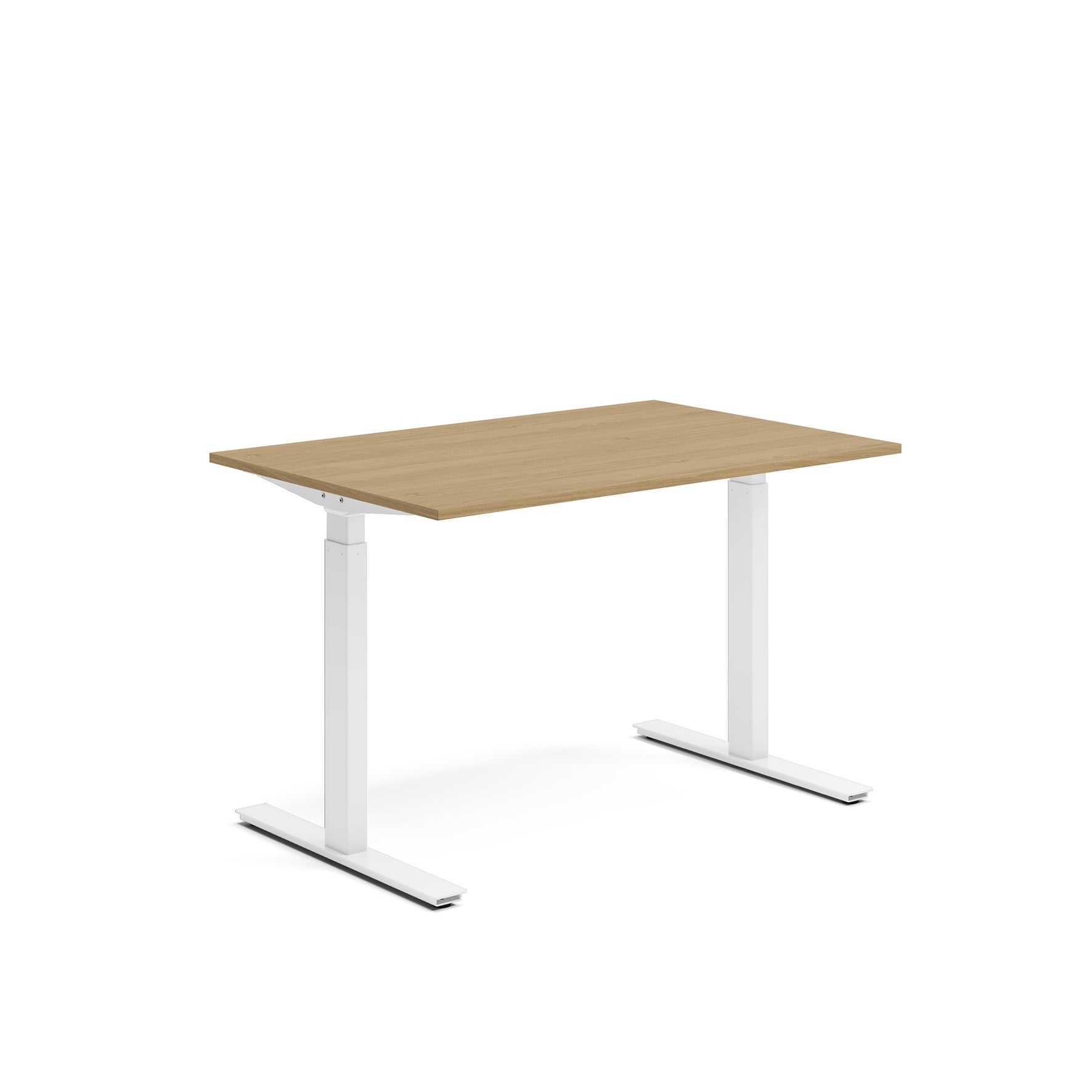 [8560776] Skrivbord el 120x80 cm Ek/Vit