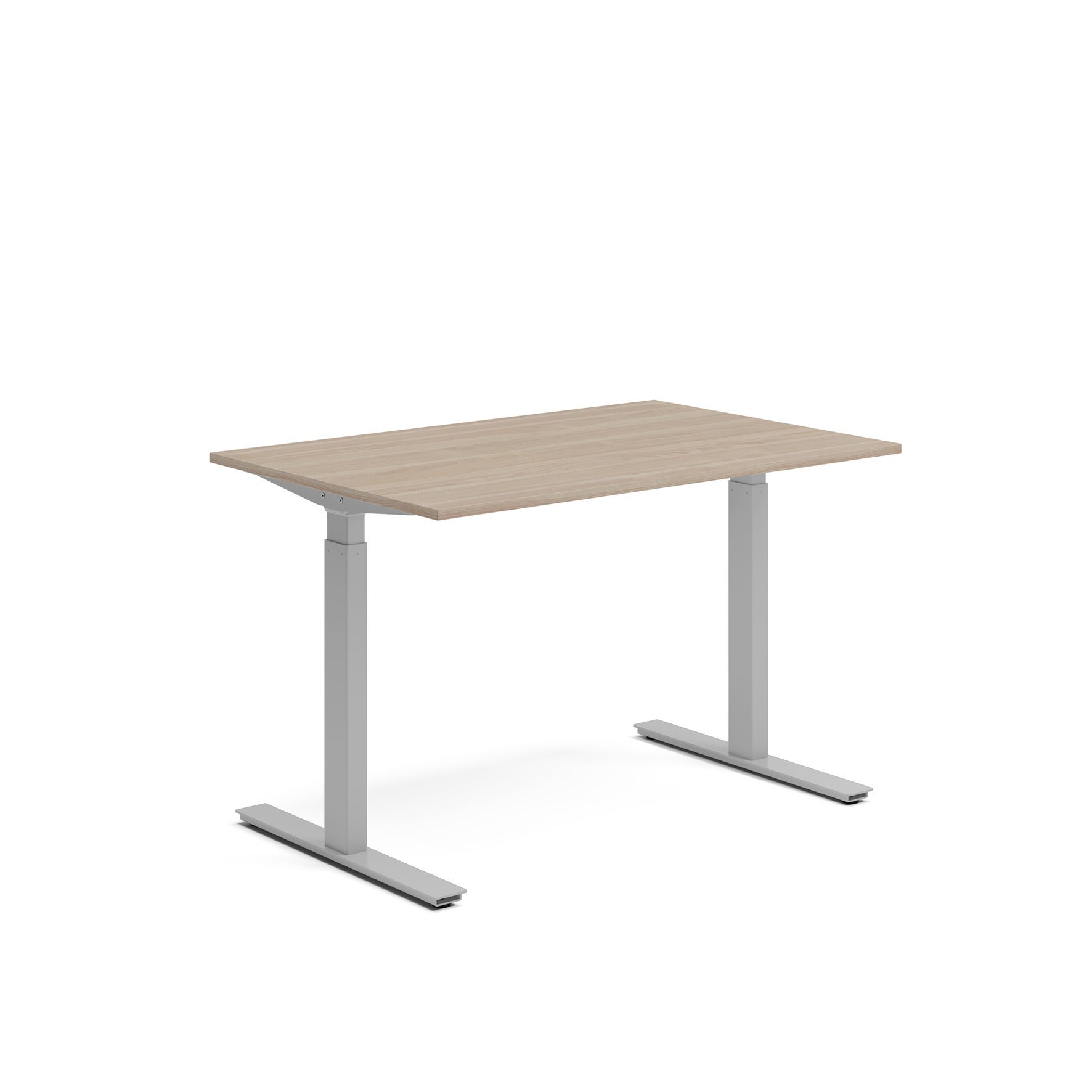 [8560777] Skrivbord el 120x80 cm Vit ask/Silver