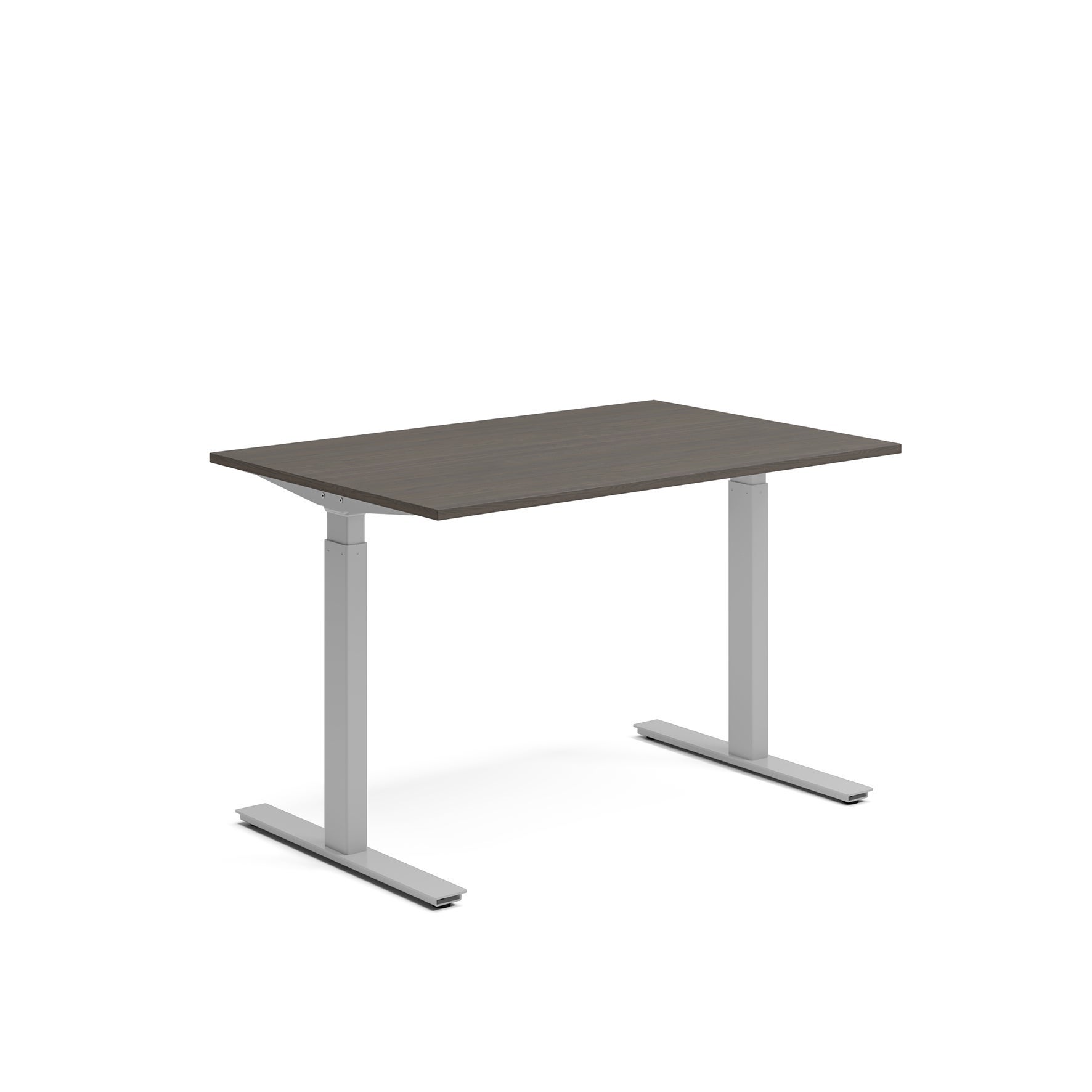 [8560780] Skrivbord el 120x80 cm Mörk ask/Silver