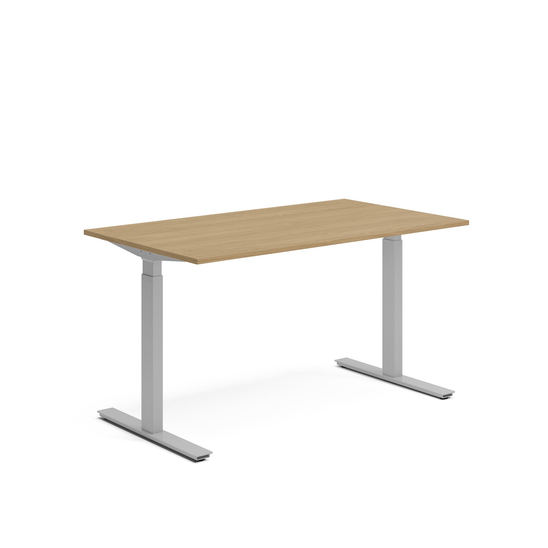 [8560786] Skrivbord el 140x80 cm Ek/Silver