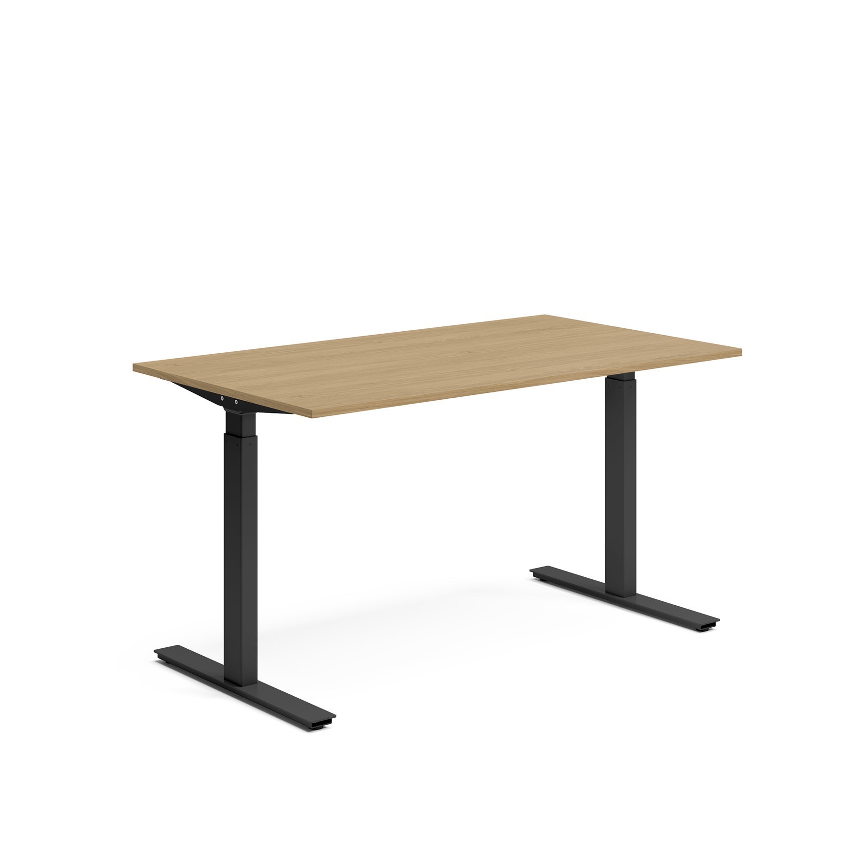 [8560787] Skrivbord el 140x80 cm Ek/Svart