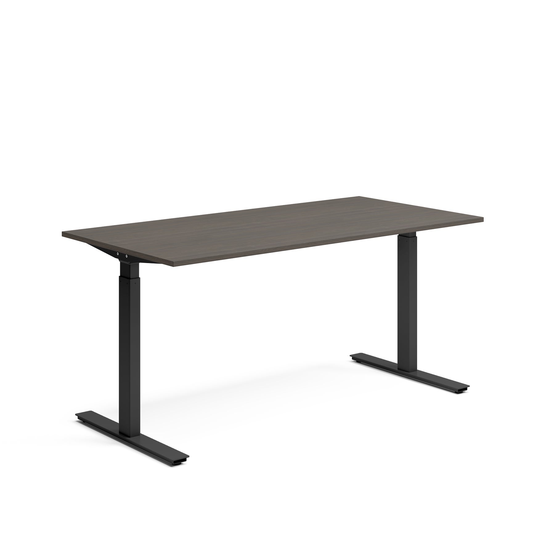 [8560817] Skrivbord el 160x80 cm Mörk ask/Svart